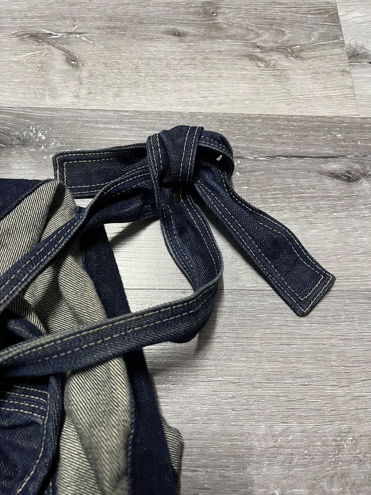 Japanese Brand × Vintage Vintage Custom Denim Tote Bag Size ONE SIZE - 6 Thumbnail