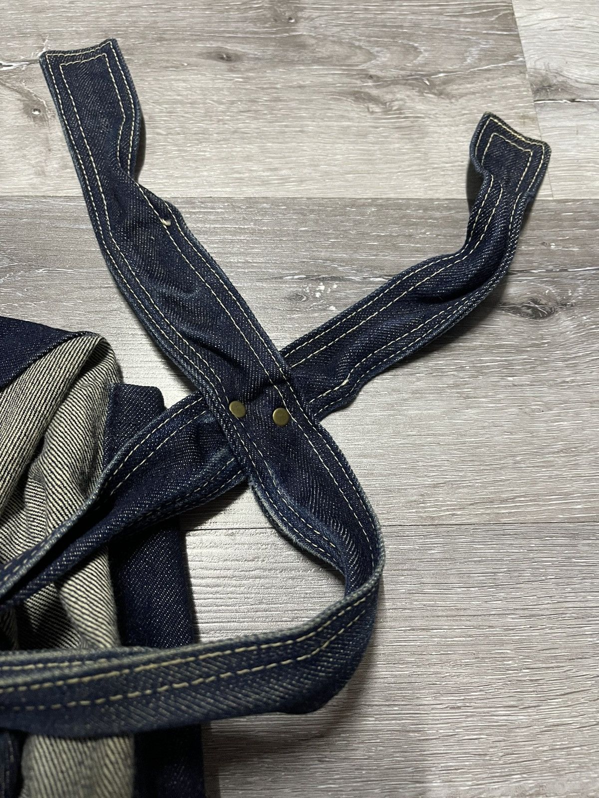 Japanese Brand × Vintage Vintage Custom Denim Tote Bag Size ONE SIZE - 7 Thumbnail
