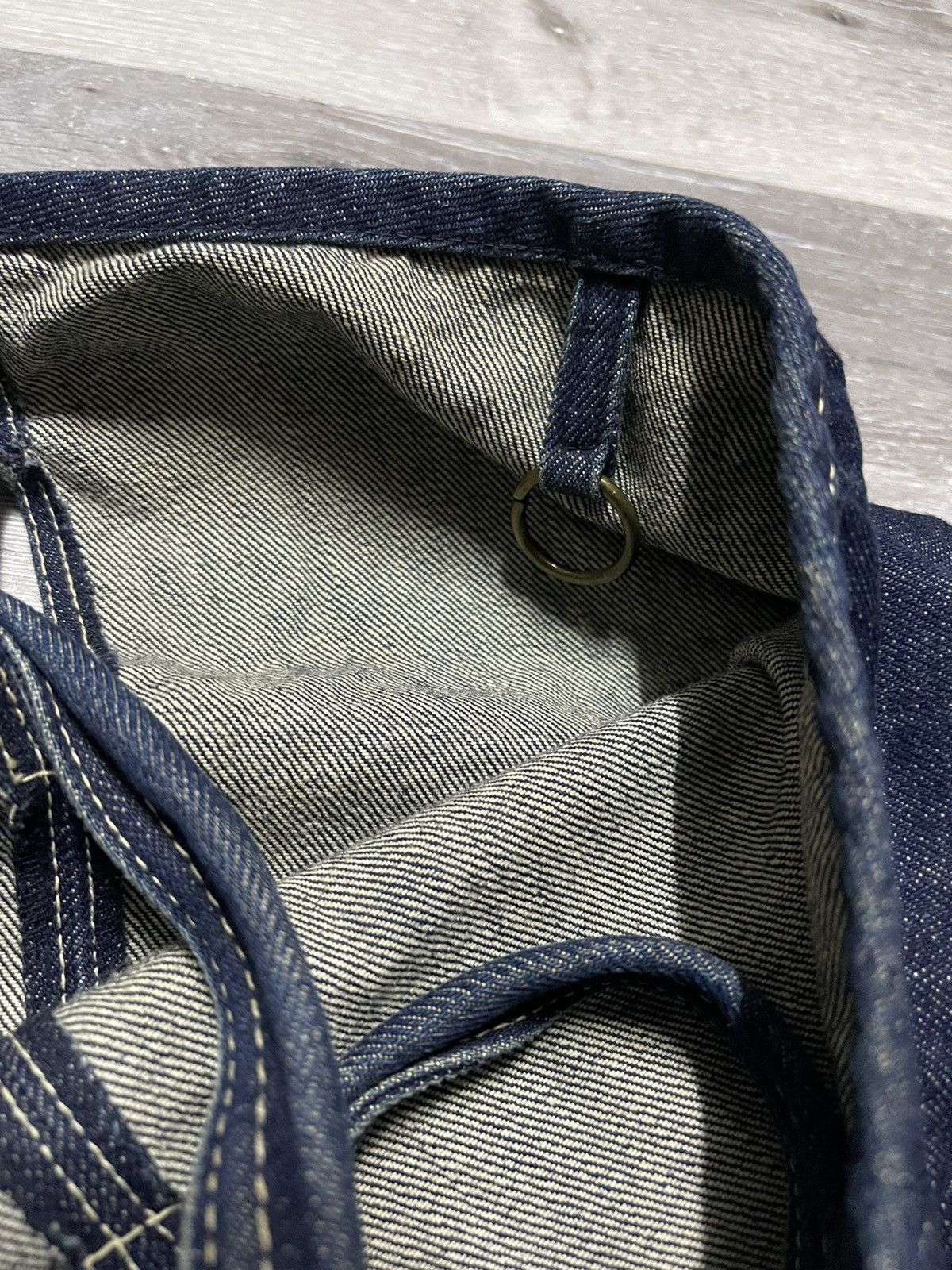 Japanese Brand × Vintage Vintage Custom Denim Tote Bag Size ONE SIZE - 5 Thumbnail