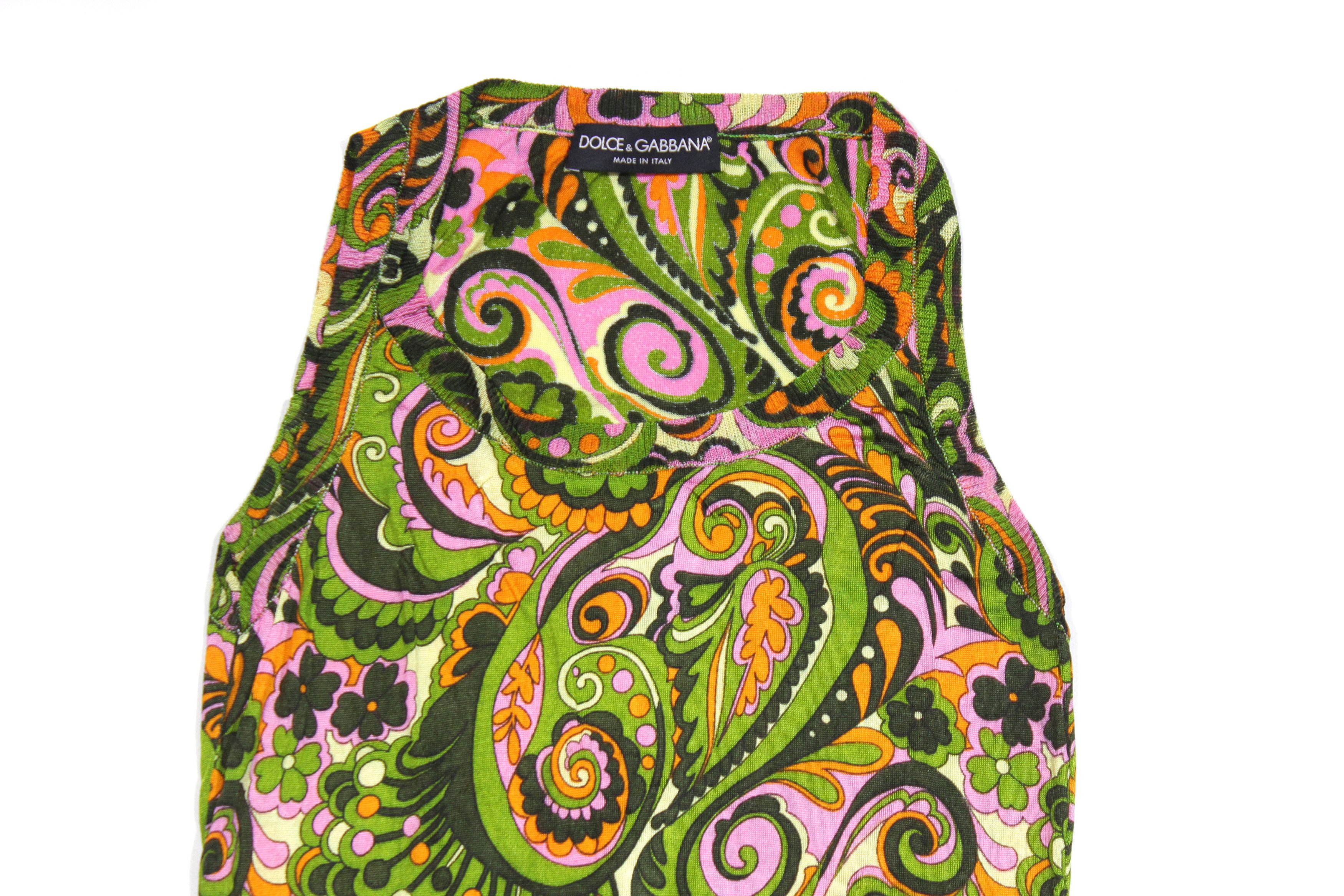 Dolce & Gabbana Flowers All Over Tank Top Size S / US 4 / IT 40 - 3 Thumbnail