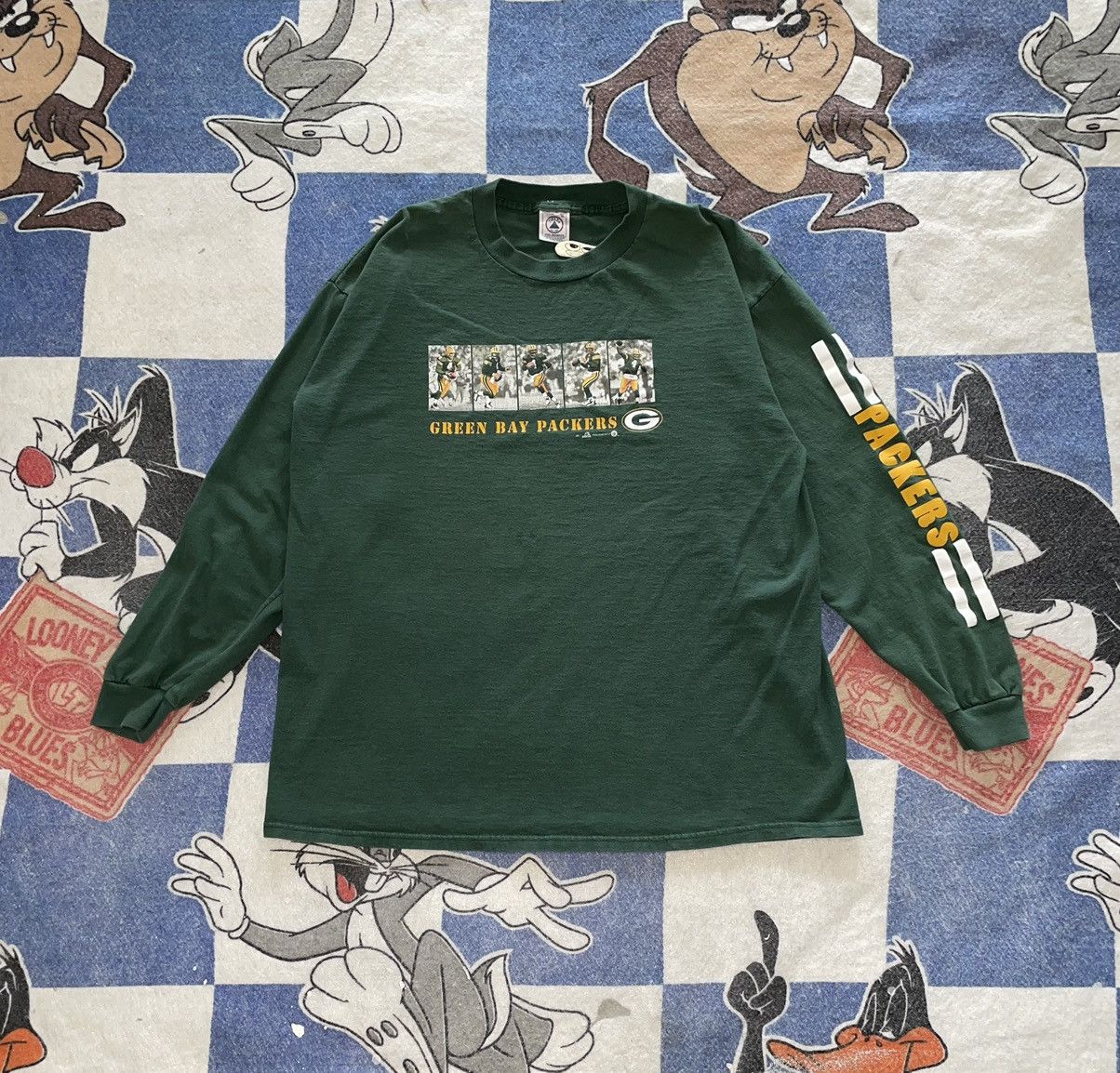 NFL Vintage Green Bay packers long sleeve tee Size US XL / EU 56 / 4 - 1 Thumbnail