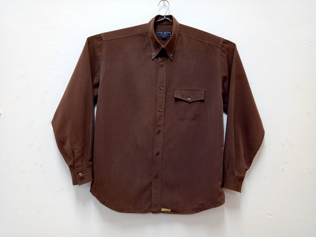Ted Baker 🔥Vintage Ted Baker London Rayon Button Up Shirt RARE Size US L / EU 52-54 / 3 - 1 Thumbnail