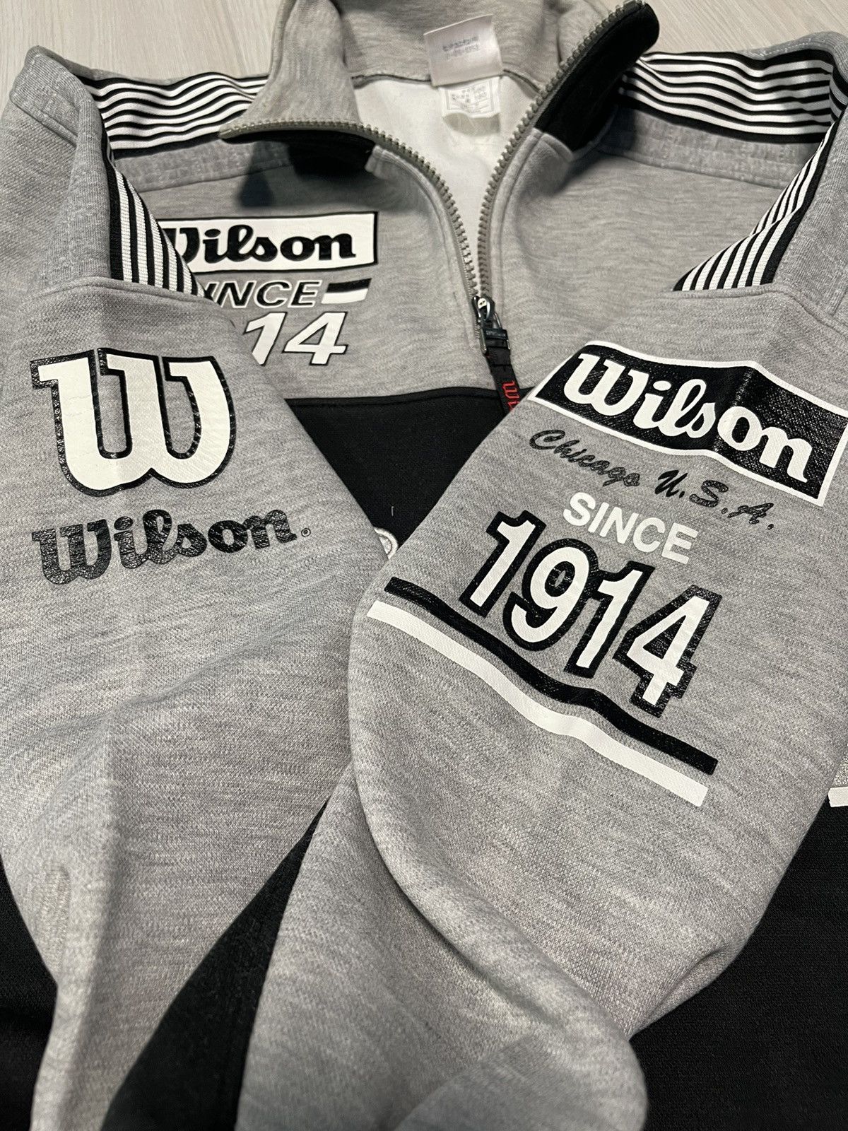 Vintage × Wilson Vintage Wilson USA Chicago Sweatshirt Big Logo Size US L / EU 52-54 / 3 - 6 Thumbnail
