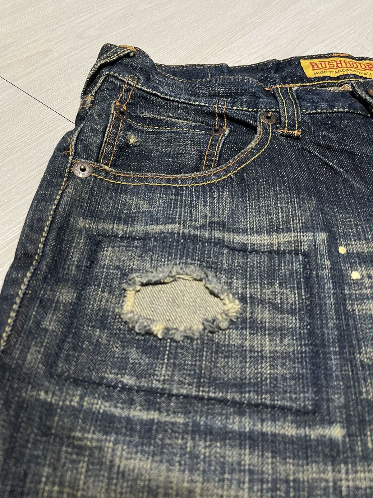 Vintage Vintage Rush Hour Distressed Jeans Patchwork Size US 32 / EU 48 - 3 Thumbnail