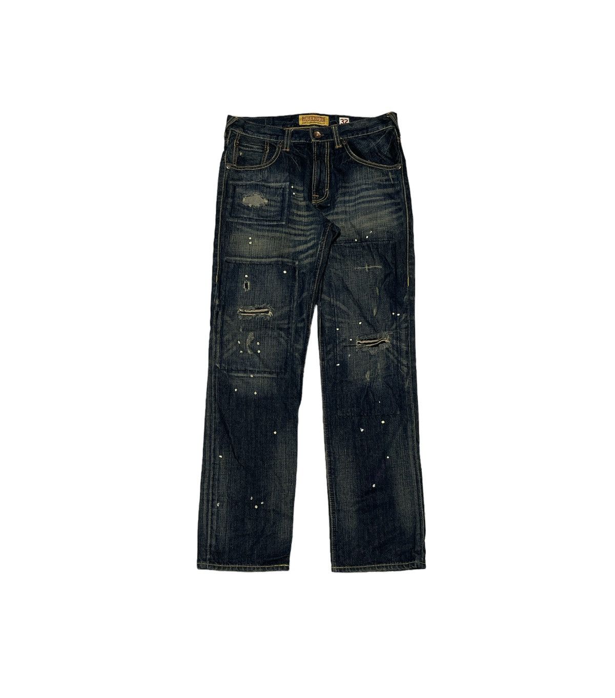 Vintage Vintage Rush Hour Distressed Jeans Patchwork Size US 32 / EU 48 - 1 Thumbnail