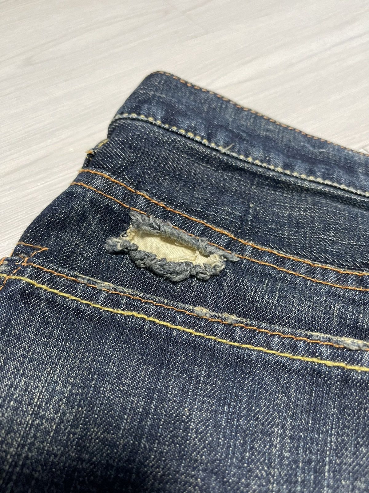 Vintage Vintage Rush Hour Distressed Jeans Patchwork Size US 32 / EU 48 - 9 Thumbnail