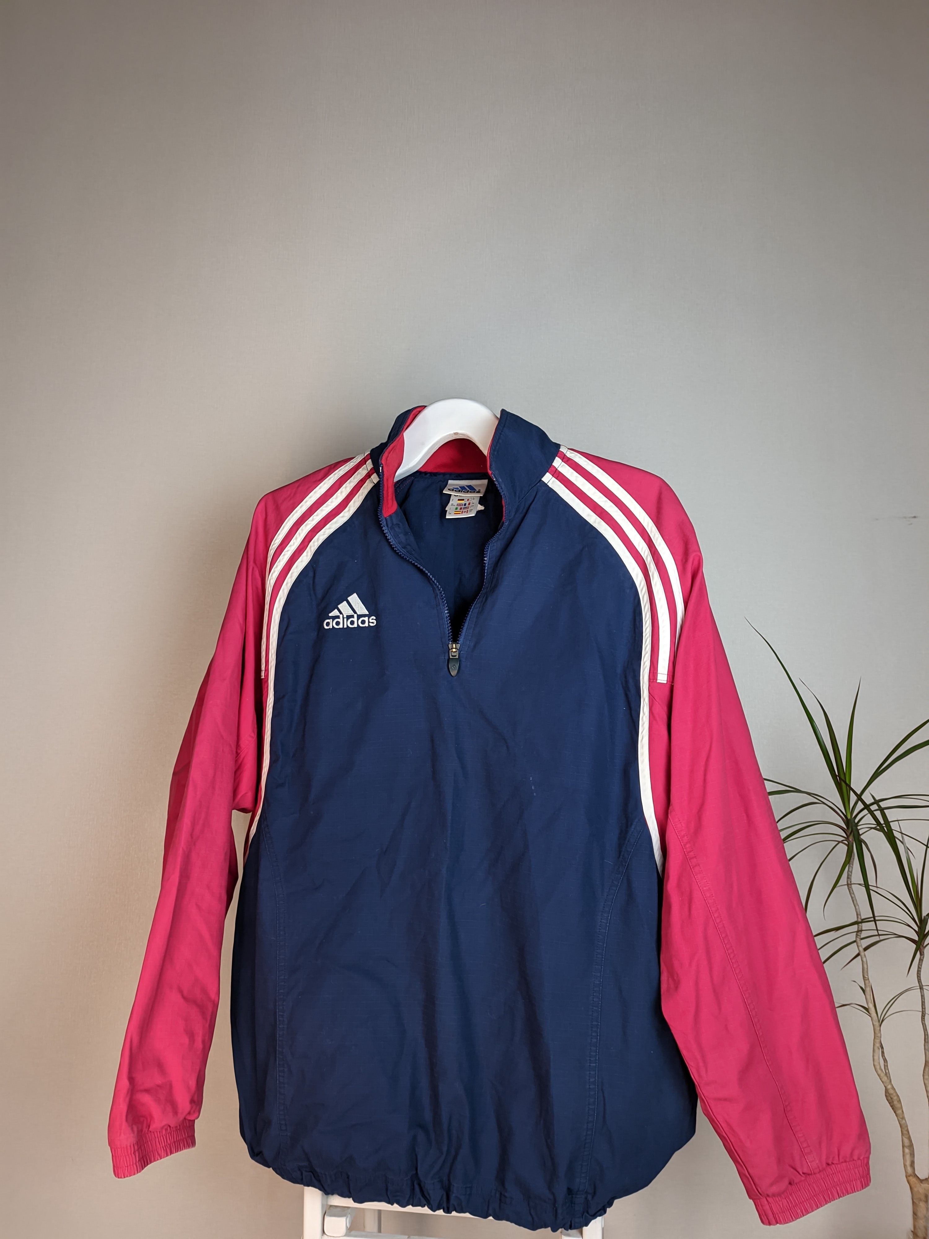 Adidas × Vintage Y2K Adidas vintage 1/4 zip jacket Size US M / EU 48-50 / 2 - 1 Thumbnail