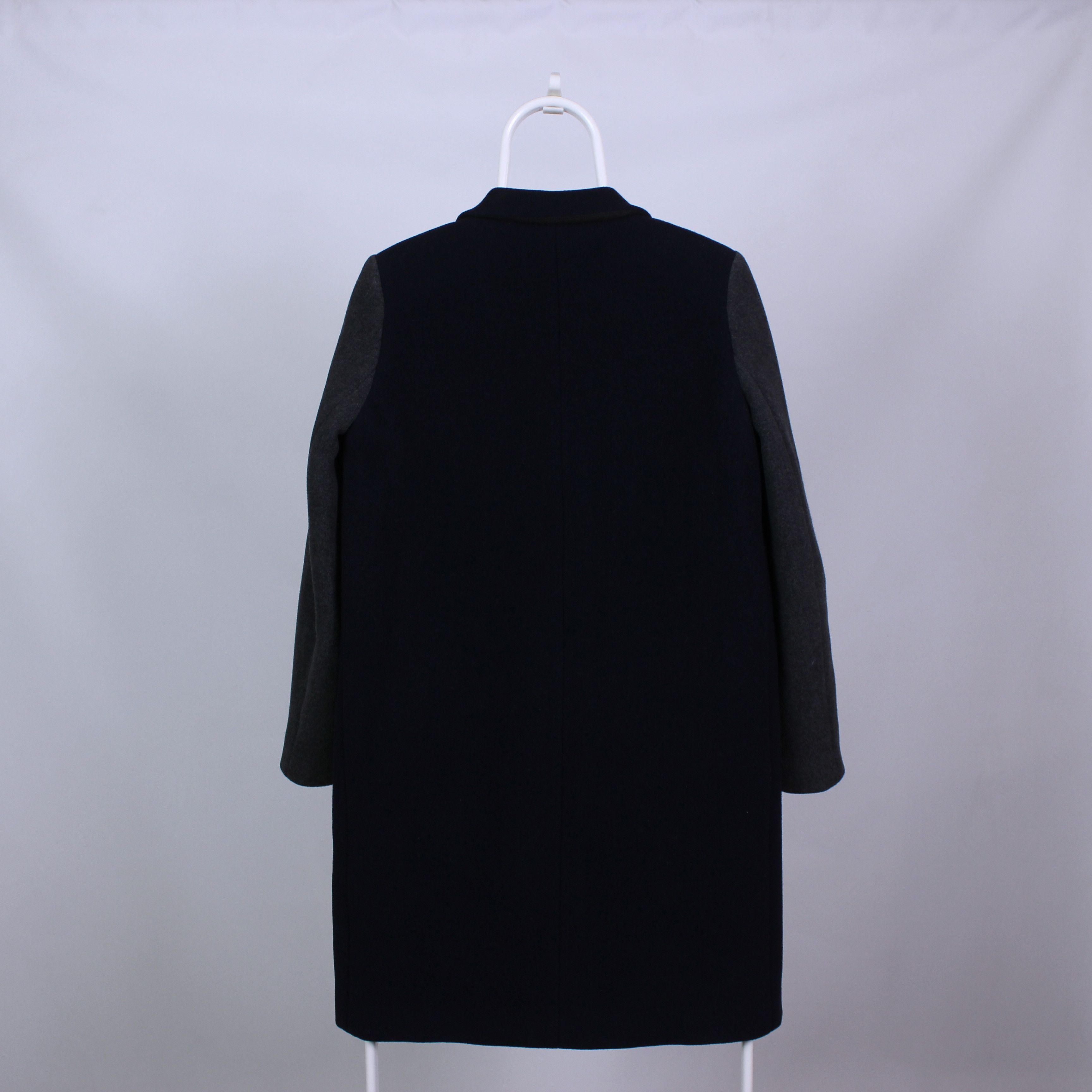 Sandro Sandro coat jacket navy blue leather S M 36 size Size S / US 4 / IT 40 - 3 Thumbnail