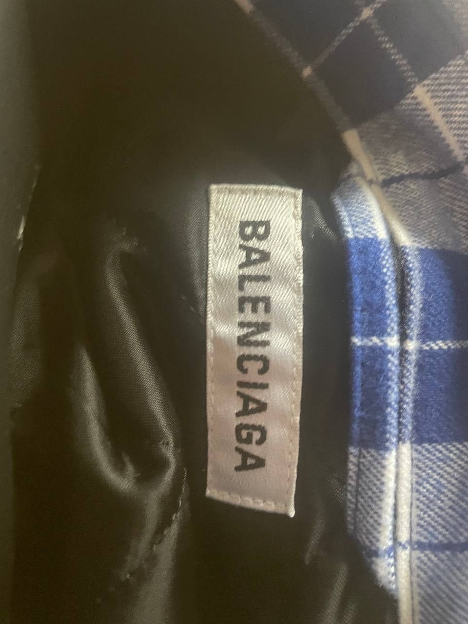 Balenciaga Swing Canadian-checked Cotton-flannel Shirt Size US S / EU 44-46 / 1 - 4 Thumbnail