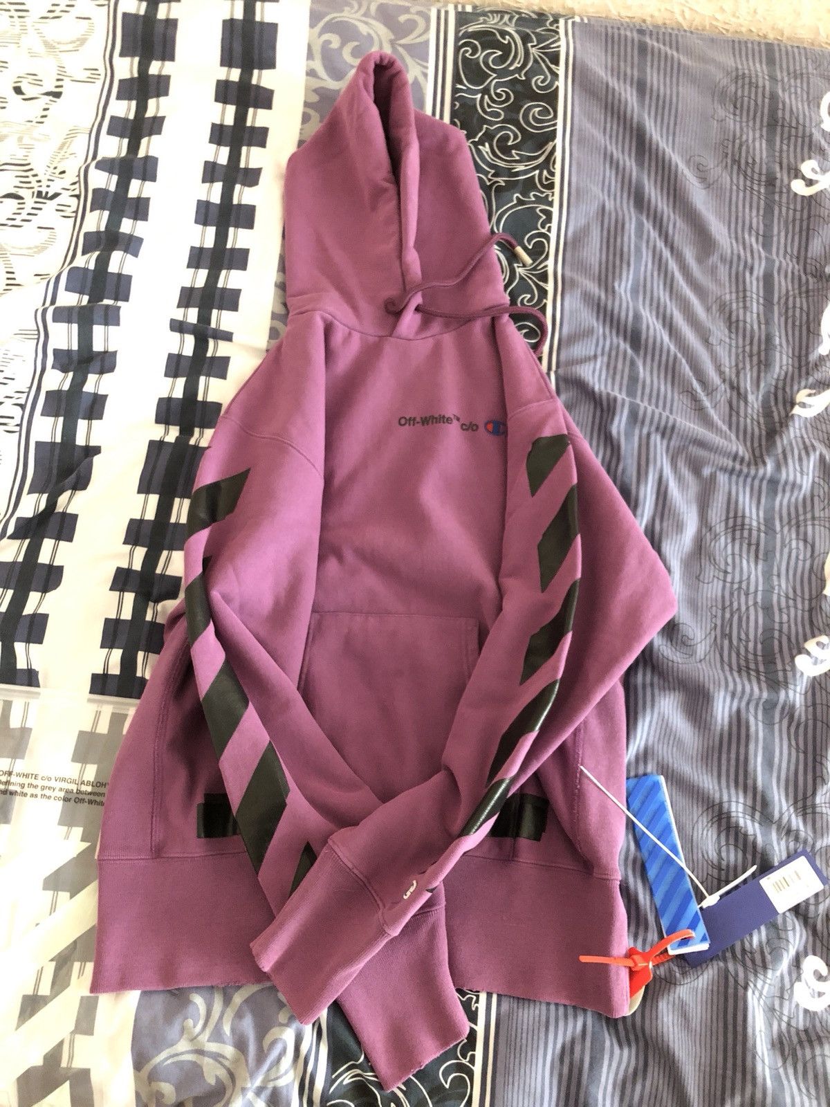 Champion Off White Off White X Champion Hoodie Grailed