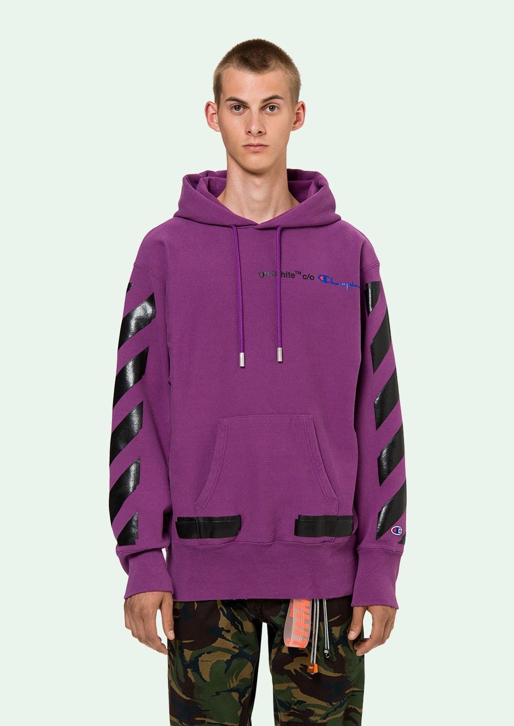 Champion Off White Off White X Champion Hoodie Grailed