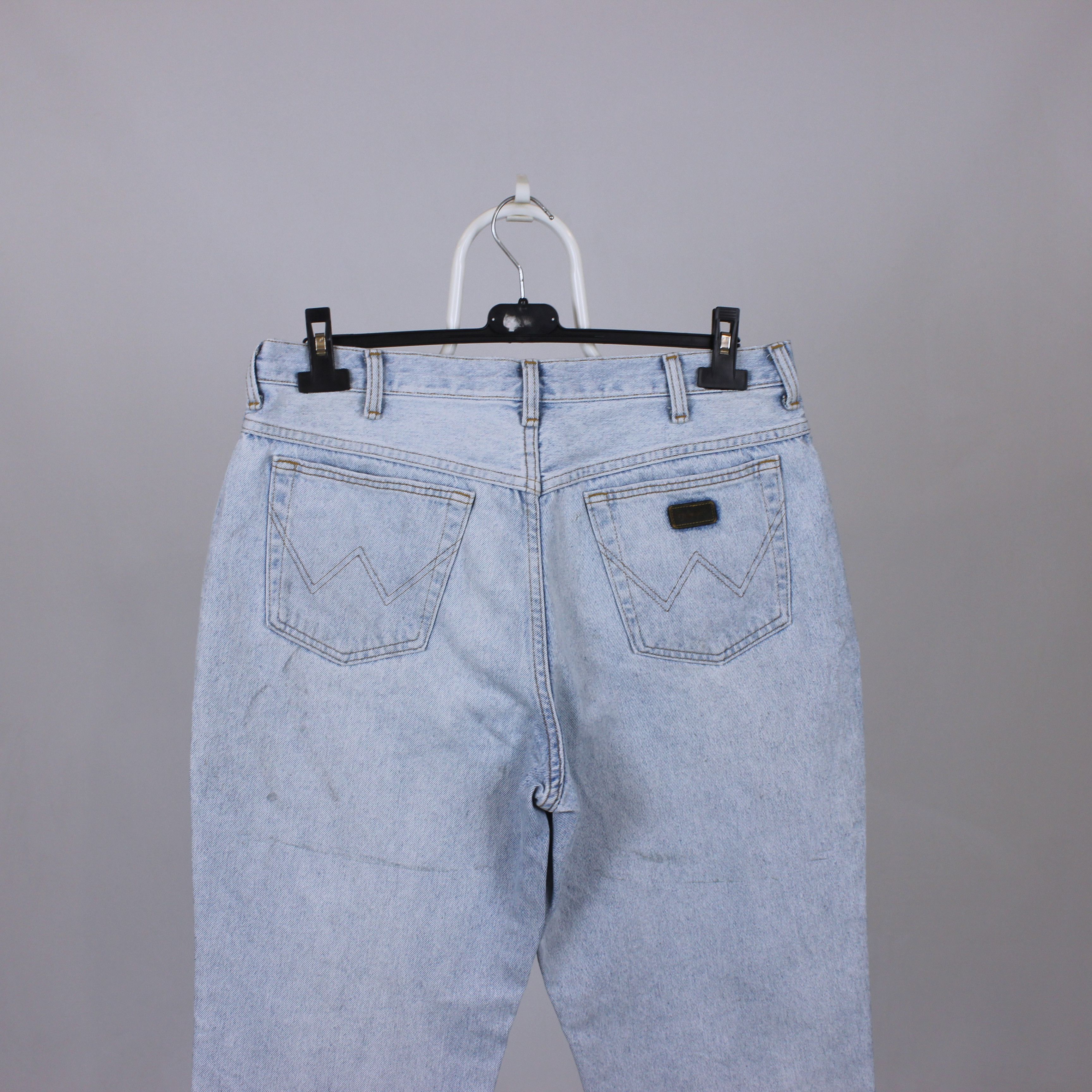 Wrangler Vintage Wrangler jeans denim white blue Size US 35 - 2 Thumbnail