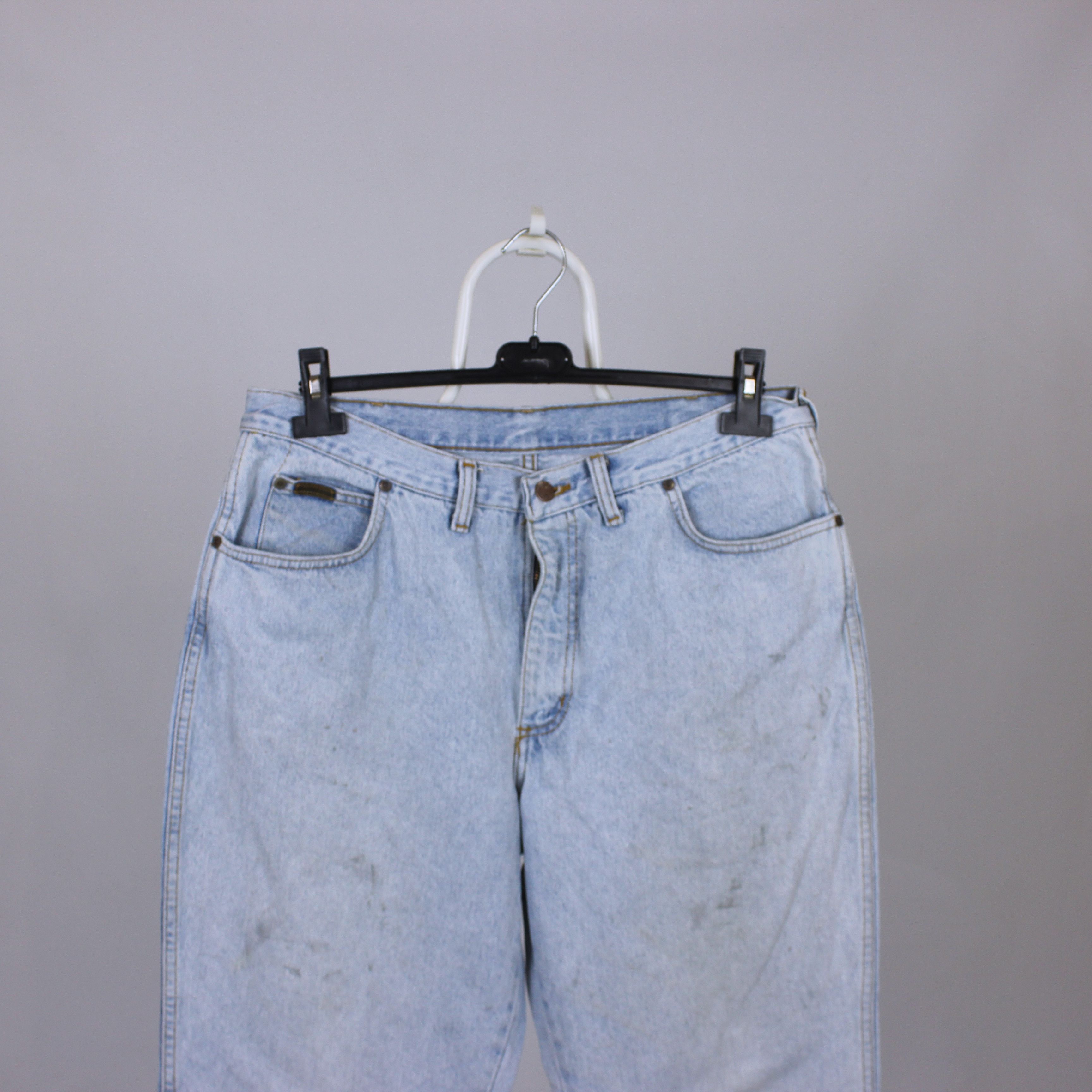 Wrangler Vintage Wrangler jeans denim white blue Size US 35 - 4 Thumbnail