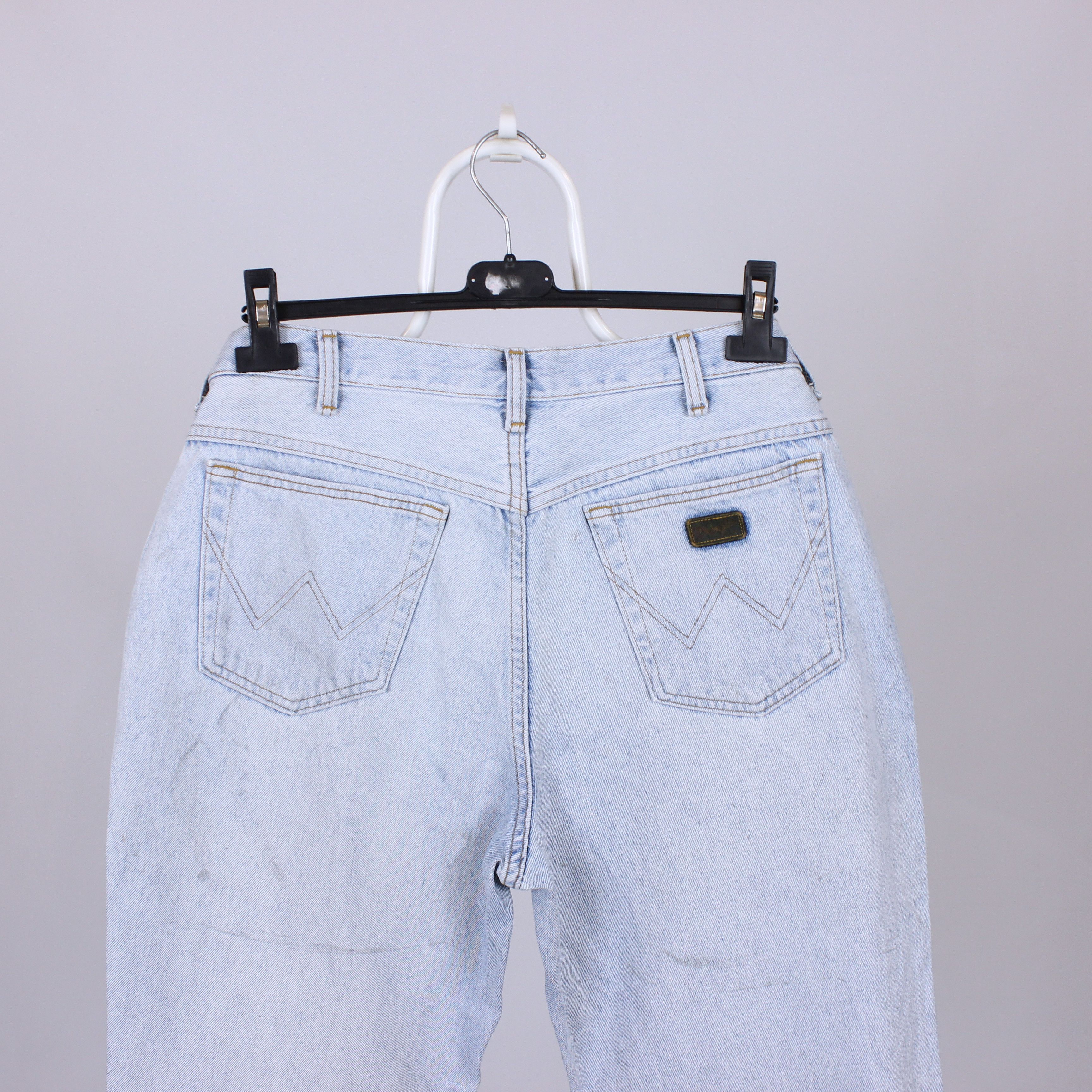 Wrangler Vintage Wrangler jeans denim white blue Size US 35 - 9 Thumbnail