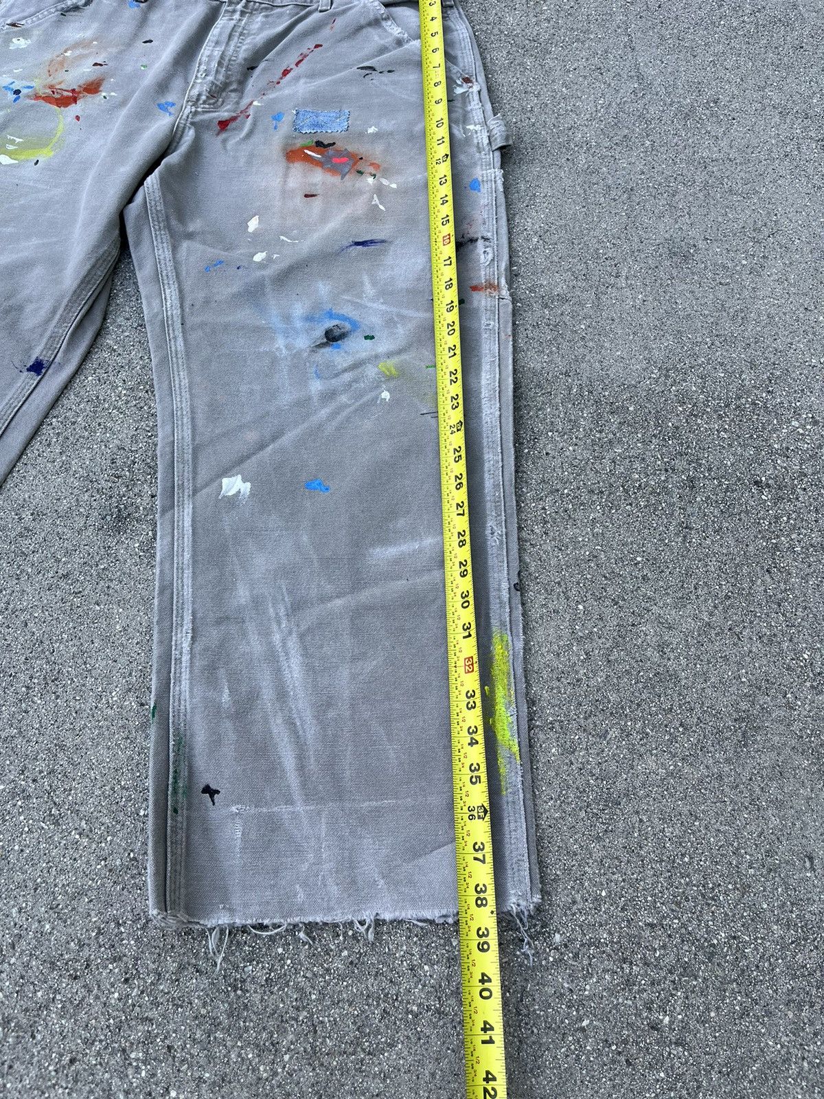 Carhartt Carhartt B11 Thrashed Distressed Work Dungaree Pants Painter Size US 36 / EU 52 - 7 Thumbnail