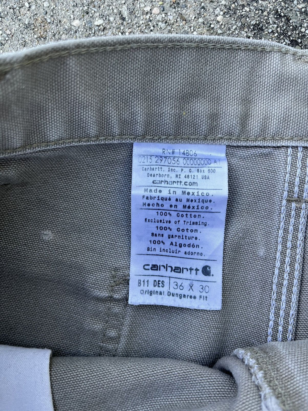 Carhartt Carhartt B11 Thrashed Distressed Work Dungaree Pants Painter Size US 36 / EU 52 - 9 Thumbnail