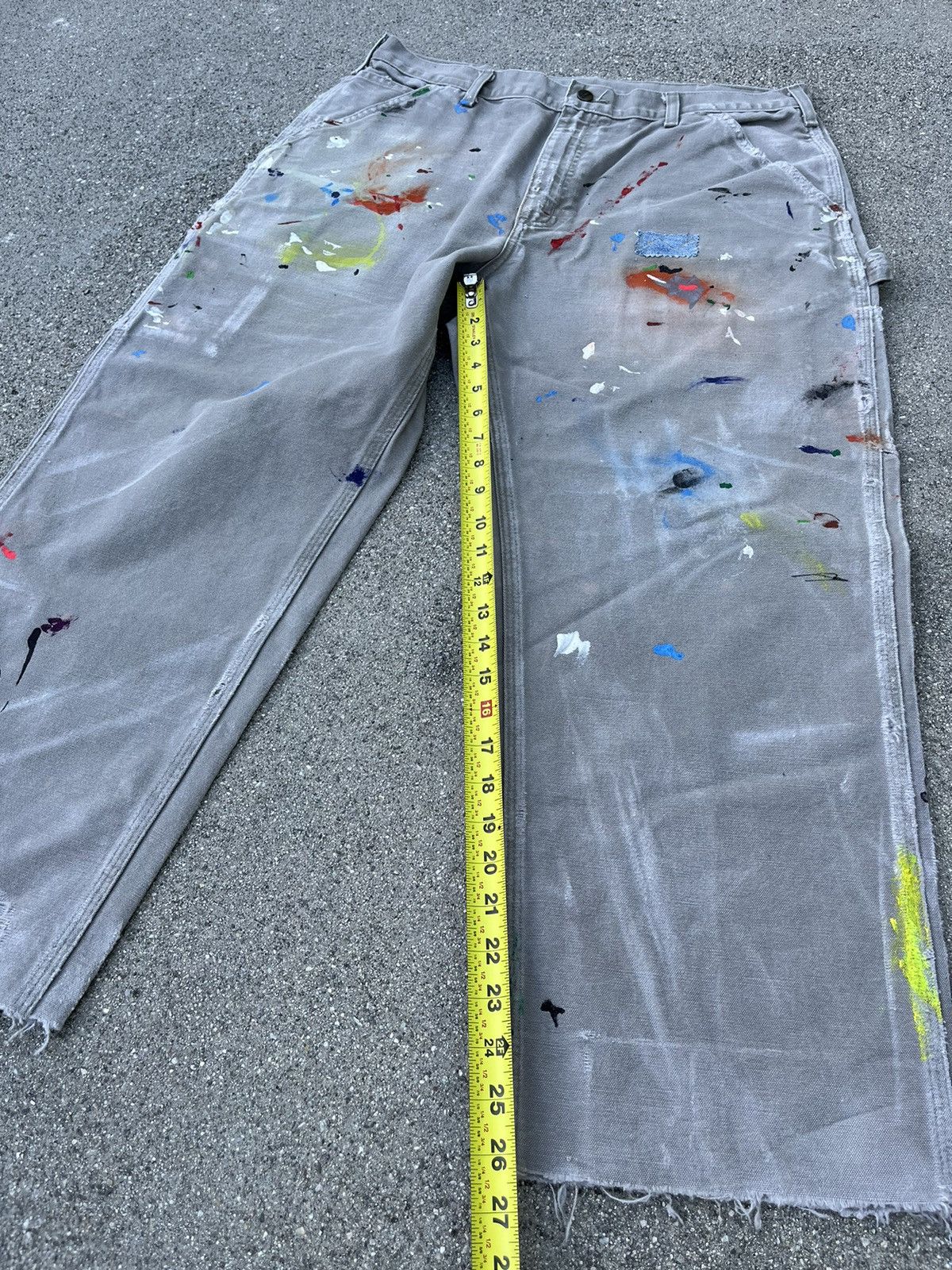 Carhartt Carhartt B11 Thrashed Distressed Work Dungaree Pants Painter Size US 36 / EU 52 - 6 Thumbnail