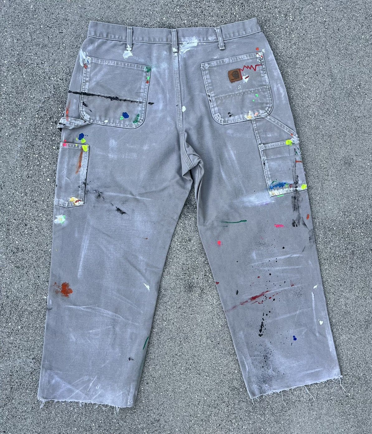 Carhartt Carhartt B11 Thrashed Distressed Work Dungaree Pants Painter Size US 36 / EU 52 - 2 Thumbnail