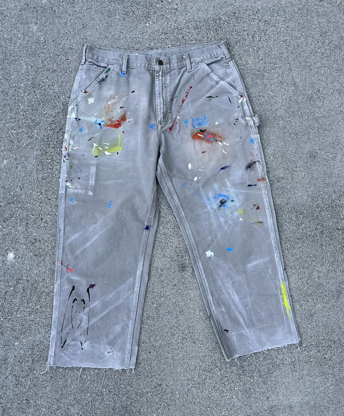 Carhartt Carhartt B11 Thrashed Distressed Work Dungaree Pants Painter Size US 36 / EU 52 - 10 Thumbnail