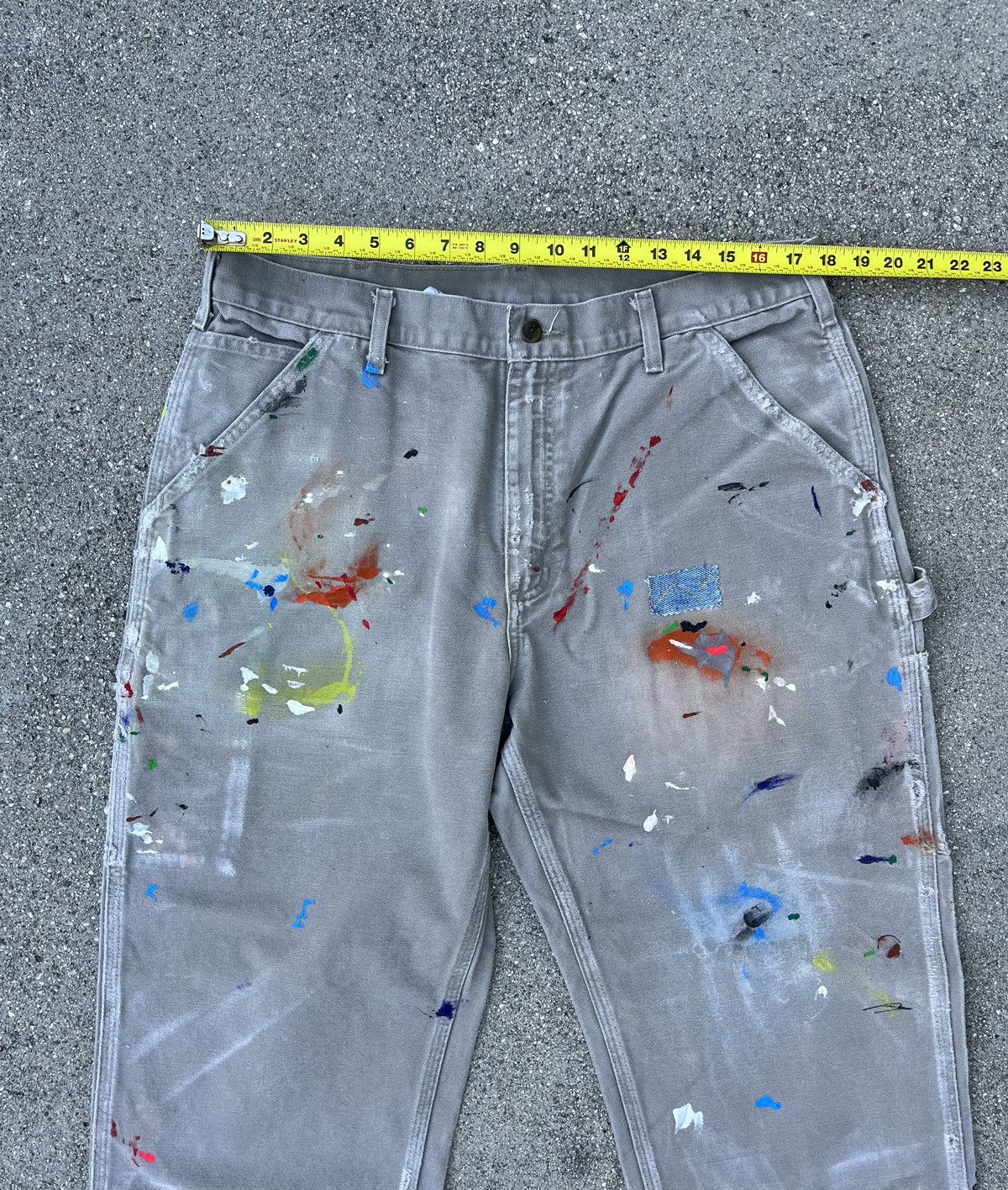 Carhartt Carhartt B11 Thrashed Distressed Work Dungaree Pants Painter Size US 36 / EU 52 - 5 Thumbnail