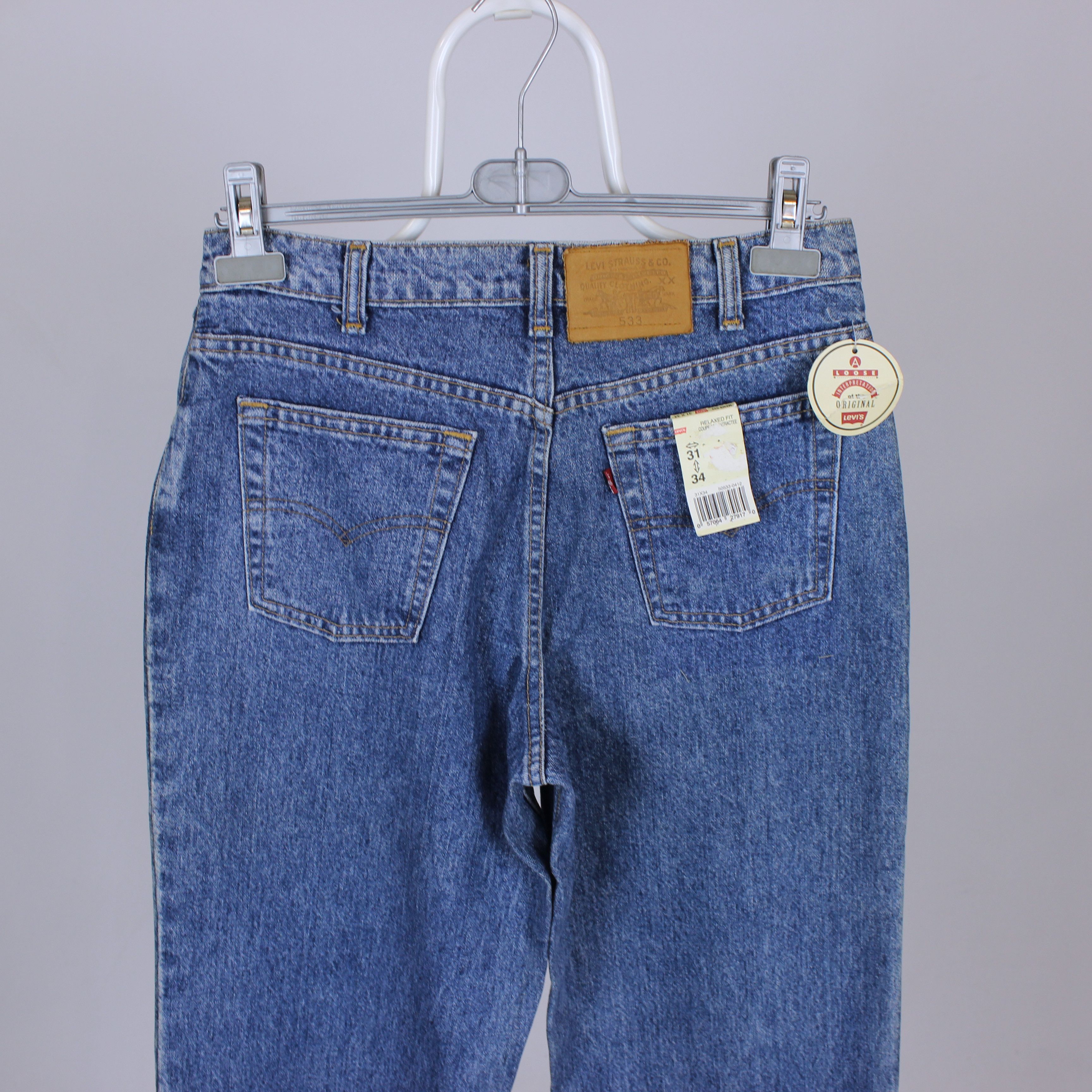 Levi's Vintage levis denim jeans 533 31 34 leather patch Size US 31 - 7 Thumbnail