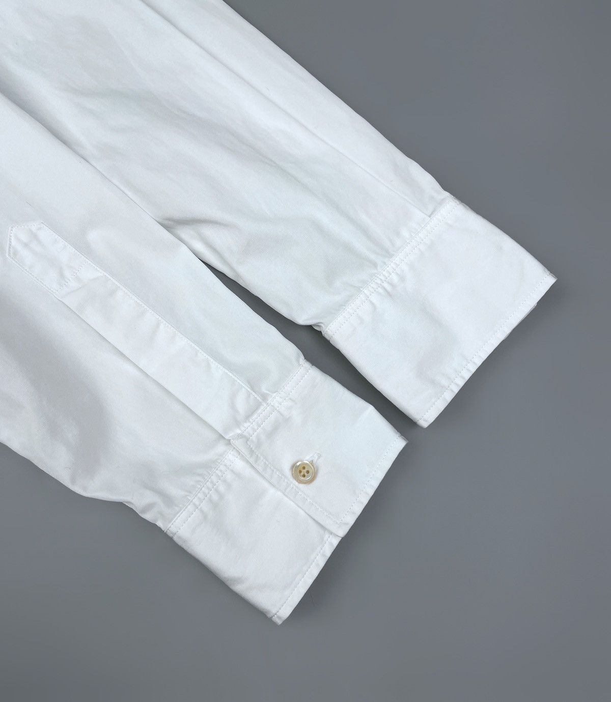 Dsquared2 Men's DSQUARED2 White Wood Strip LS Cotton Shirt Size 48 Size US M / EU 48-50 / 2 - 8 Thumbnail