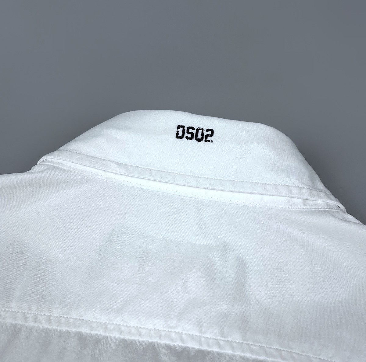 Dsquared2 Men's DSQUARED2 White Wood Strip LS Cotton Shirt Size 48 Size US M / EU 48-50 / 2 - 9 Thumbnail