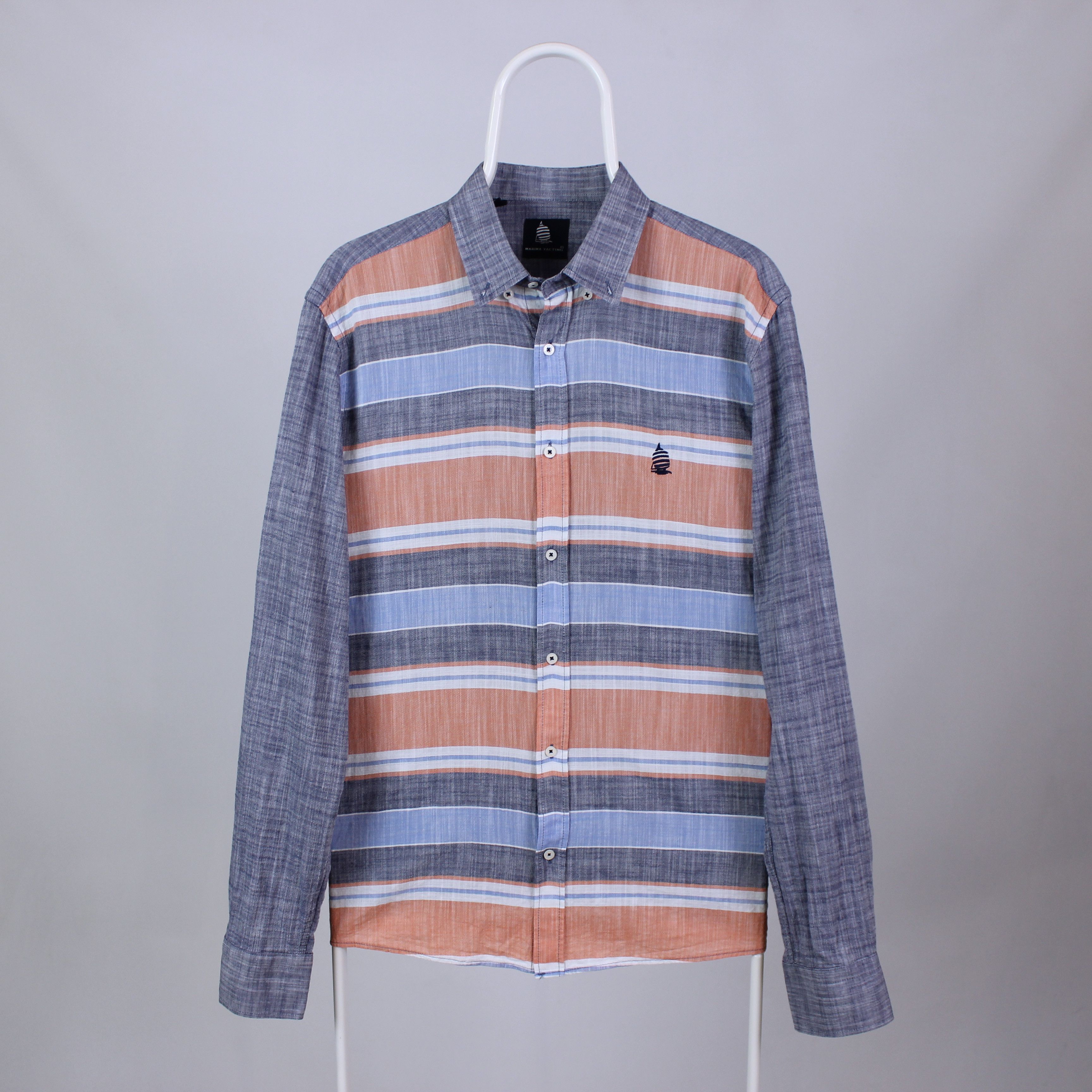 Other marina yachting striped monogram buttons up shirt rarity Size US L / EU 52-54 / 3 - 7 Thumbnail