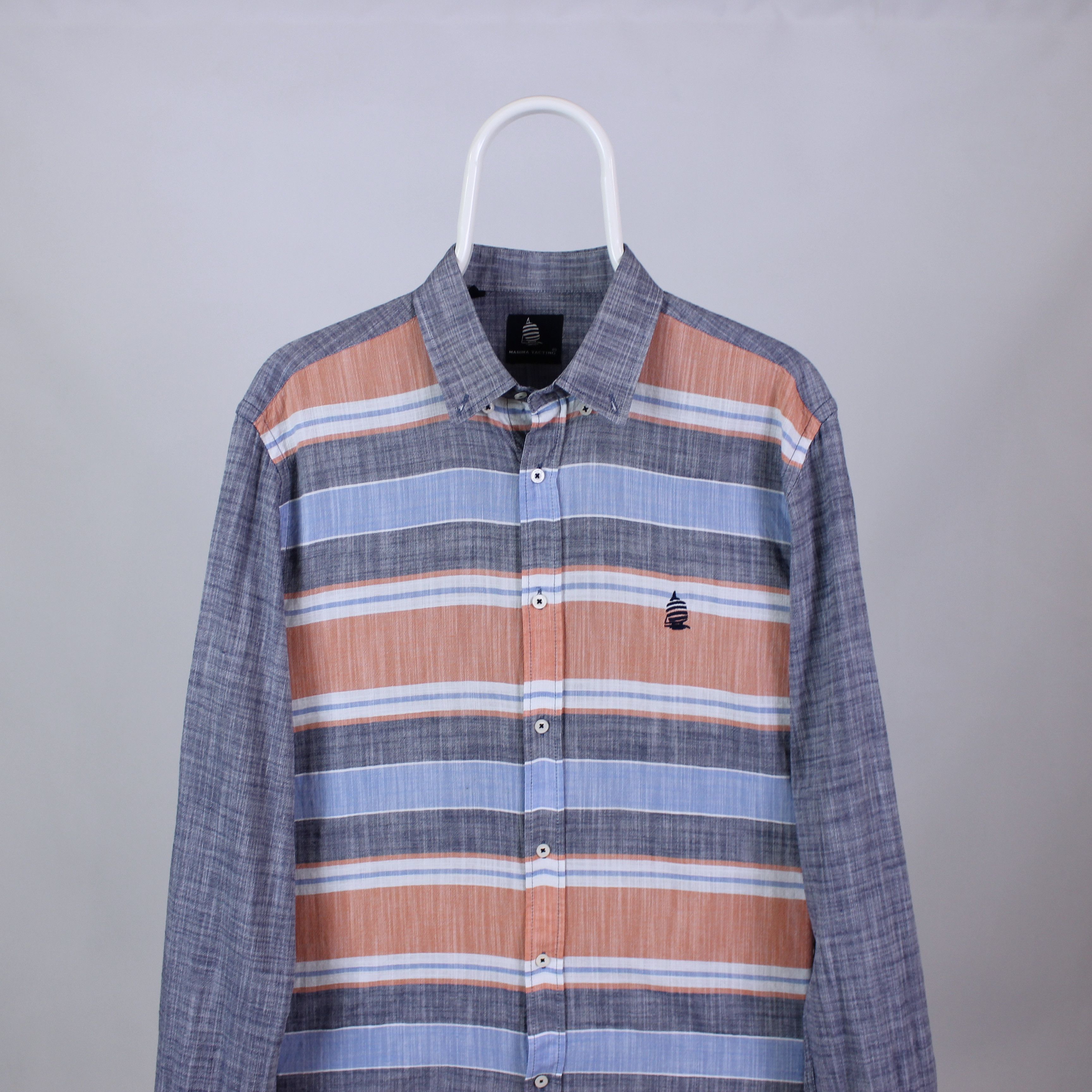 Other marina yachting striped monogram buttons up shirt rarity Size US L / EU 52-54 / 3 - 1 Thumbnail