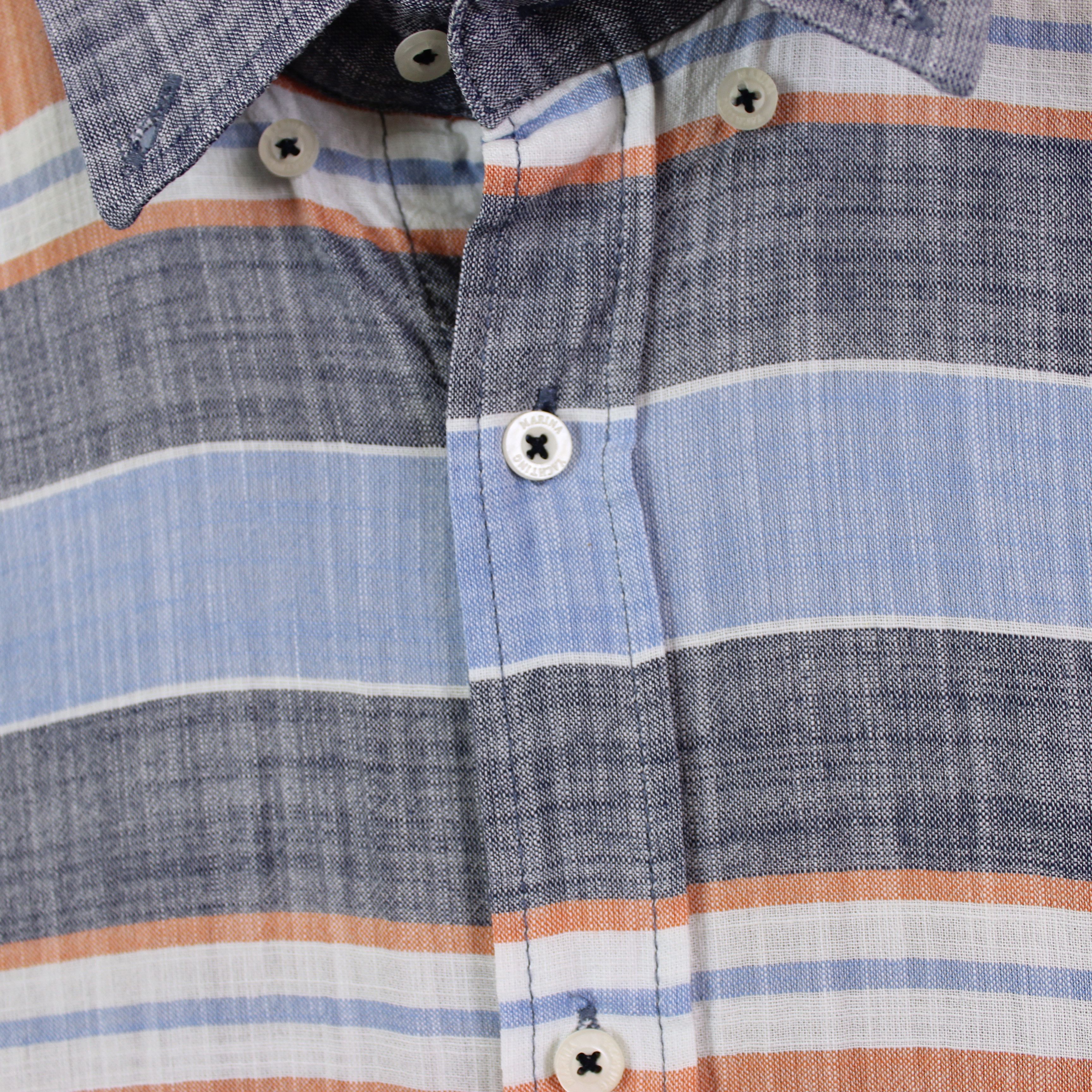 Other marina yachting striped monogram buttons up shirt rarity Size US L / EU 52-54 / 3 - 4 Thumbnail