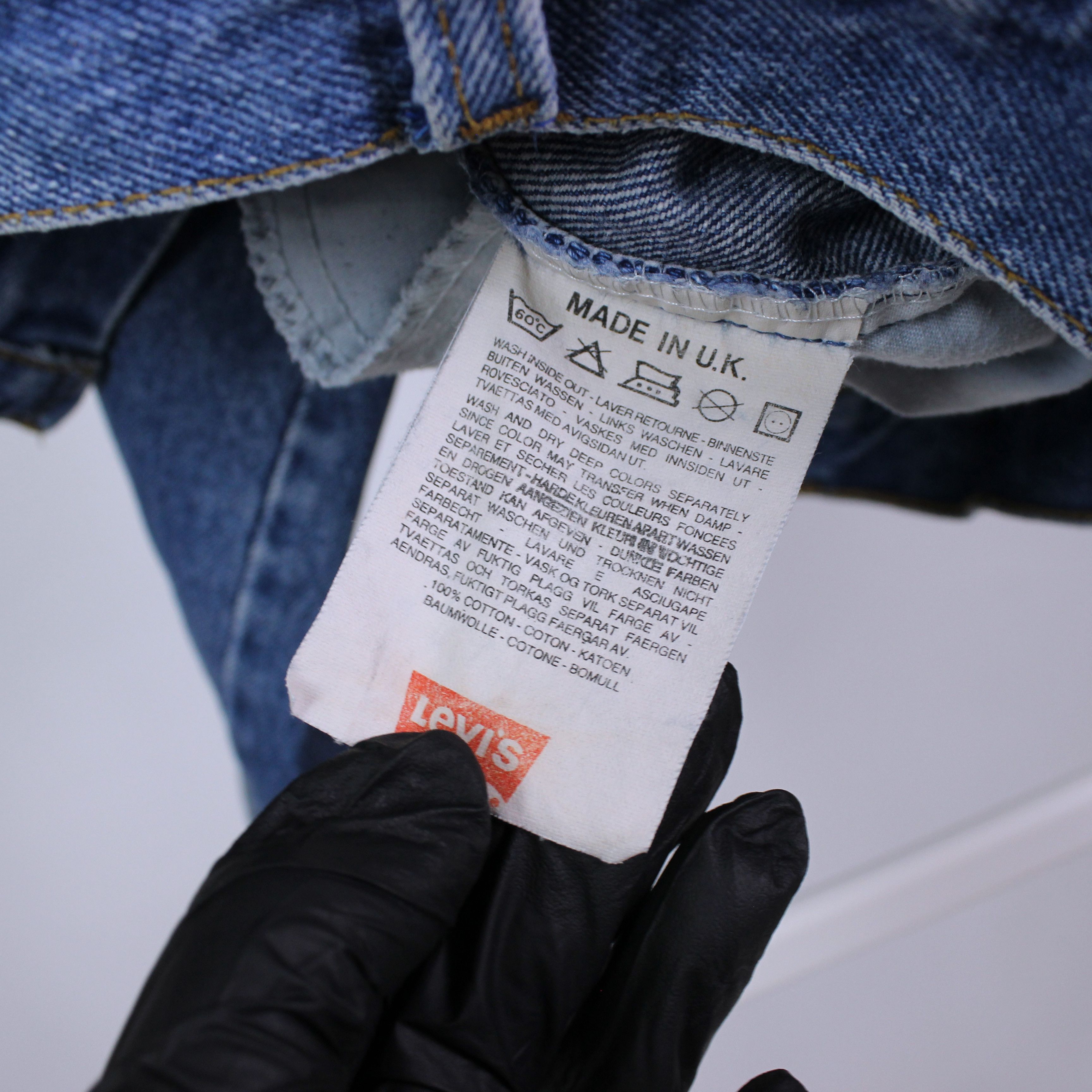 Levi's Vintage levis 627 07 jeans denim blue heavy UK 34 36 Size US 34 / EU 50 - 7 Thumbnail