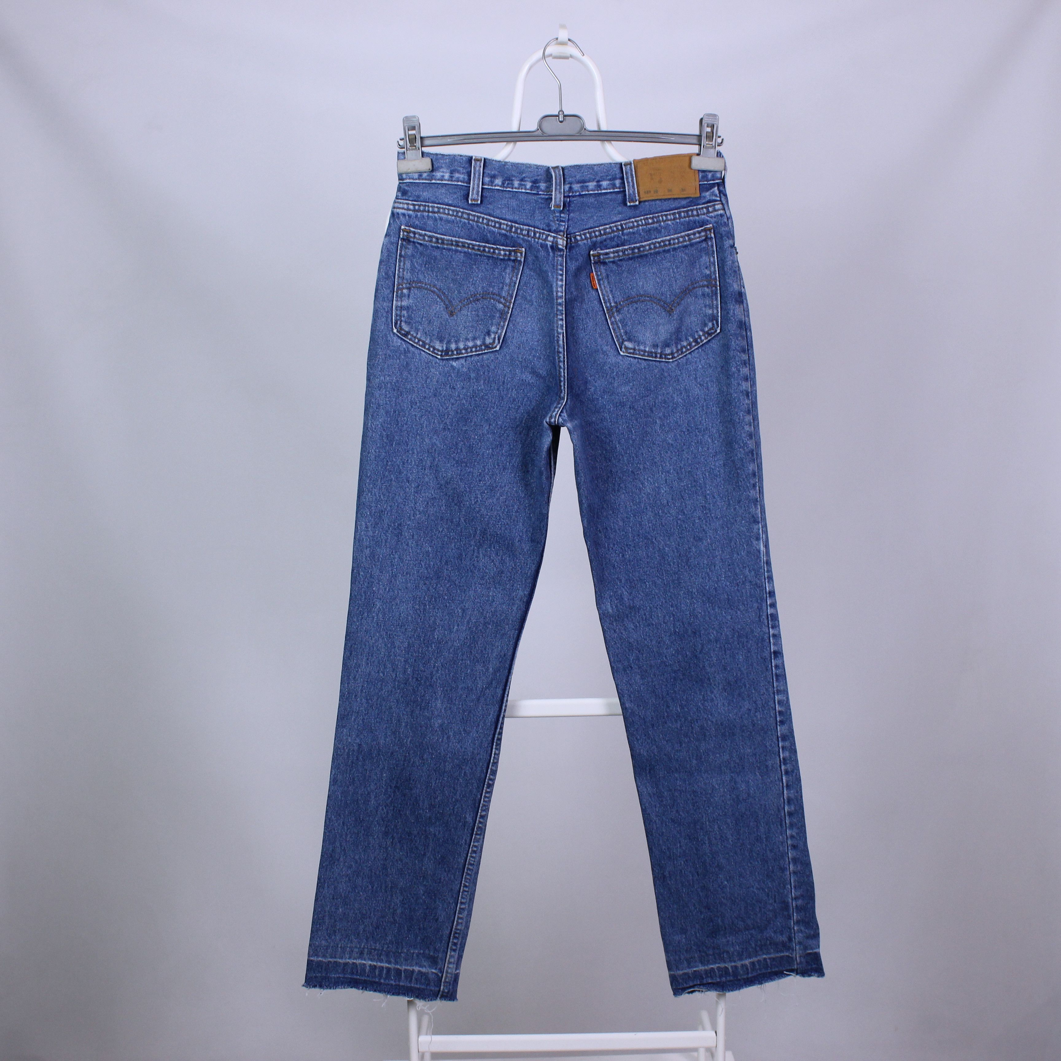 Levi's Vintage levis 627 07 jeans denim blue heavy UK 34 36 Size US 34 / EU 50 - 3 Thumbnail