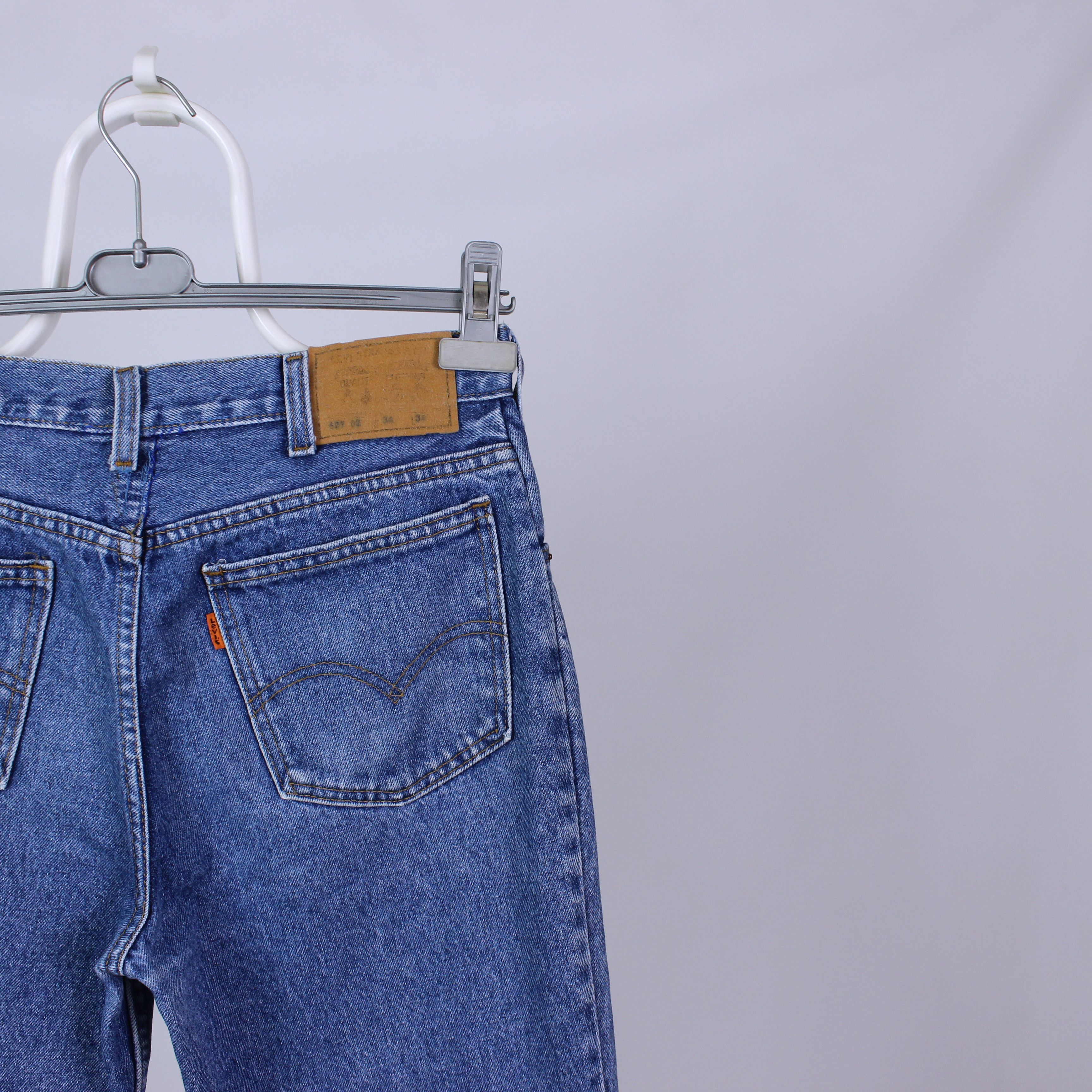 Levi's Vintage levis 627 07 jeans denim blue heavy UK 34 36 Size US 34 / EU 50 - 2 Thumbnail