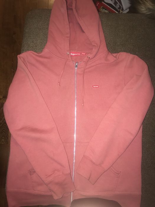 Supreme Small Box Logo Mauve (pink) Hoodie | Grailed