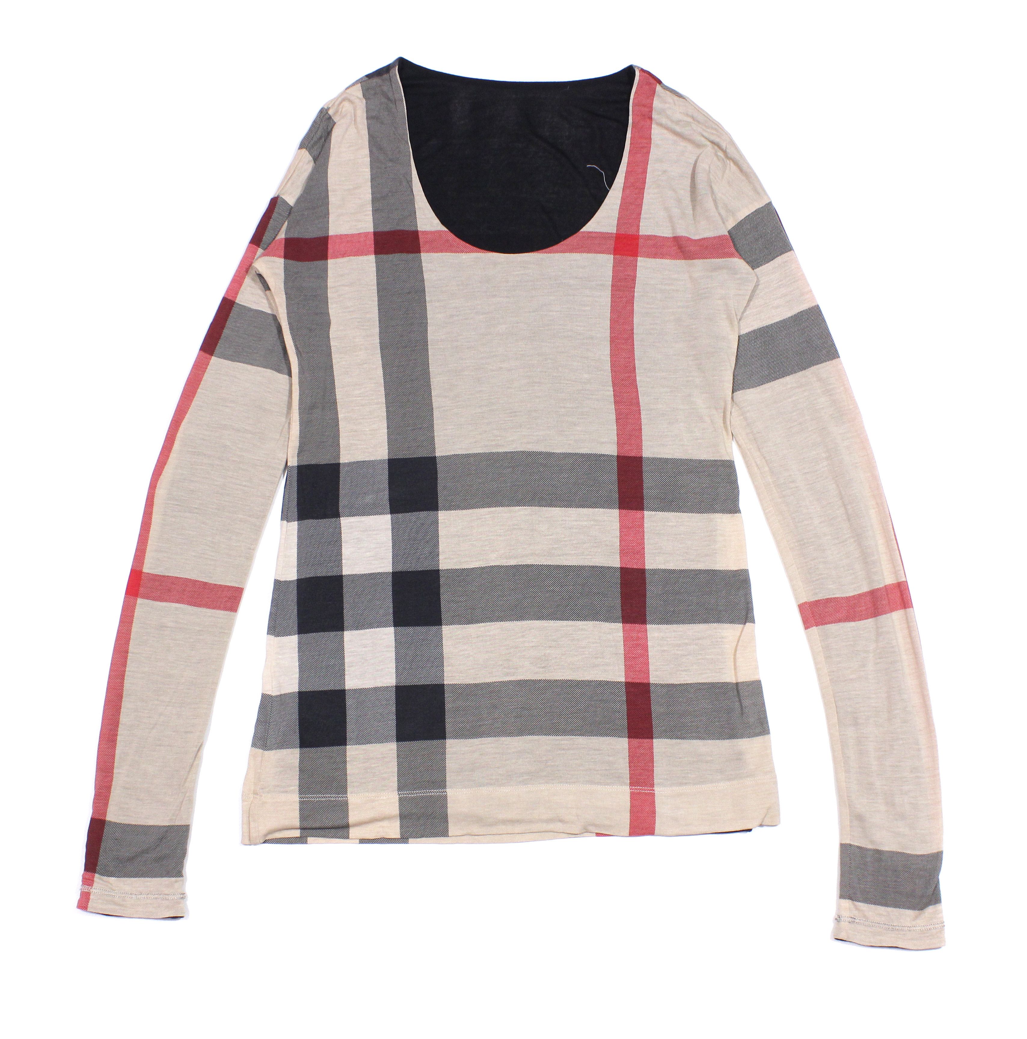 Burberry Nova Check Reversible Longsleeve Size XL / US 12-14 / IT 48-50 - 1 Thumbnail
