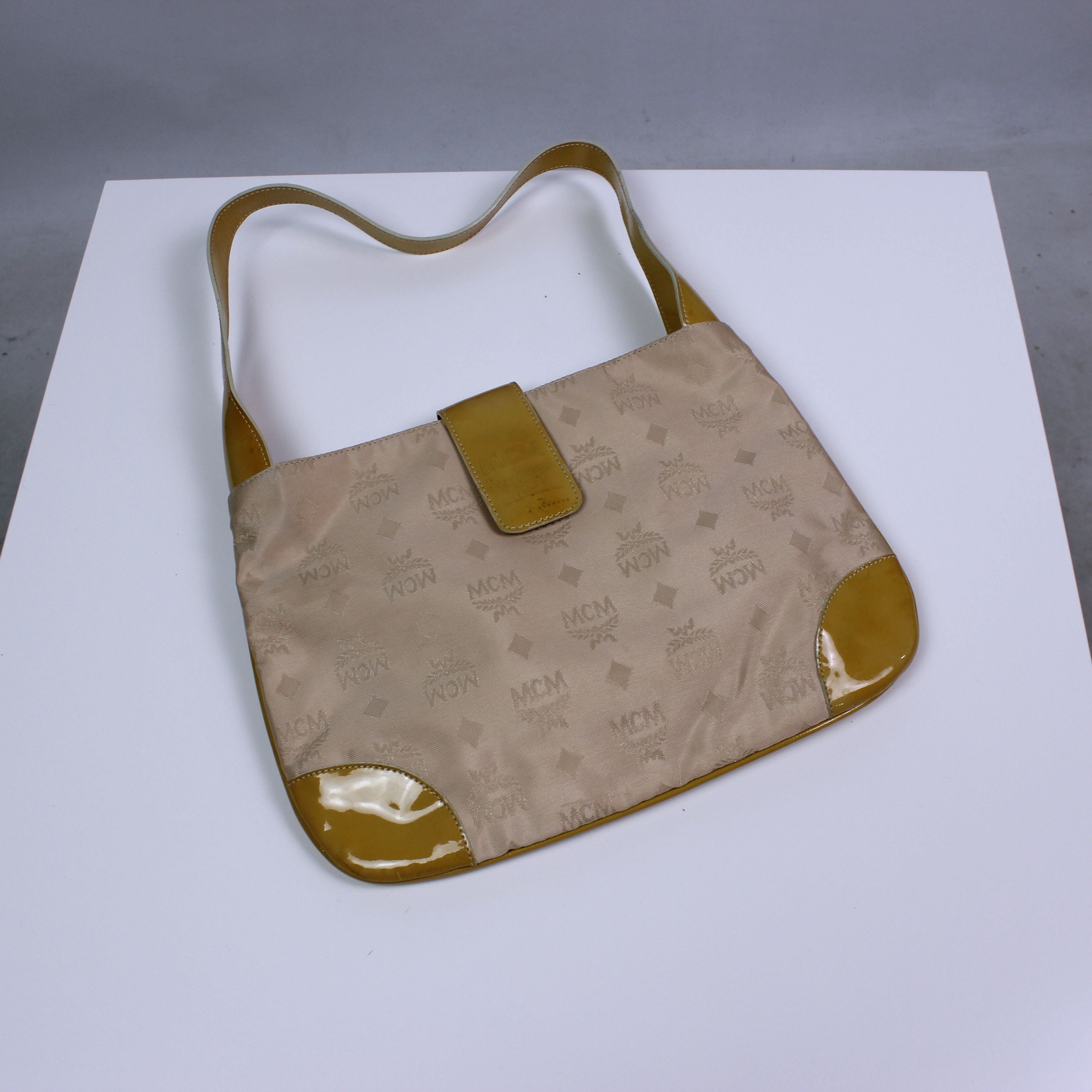 MCM MCM vintage leather handle bags shoulders rarity green Size ONE SIZE - 10 Thumbnail