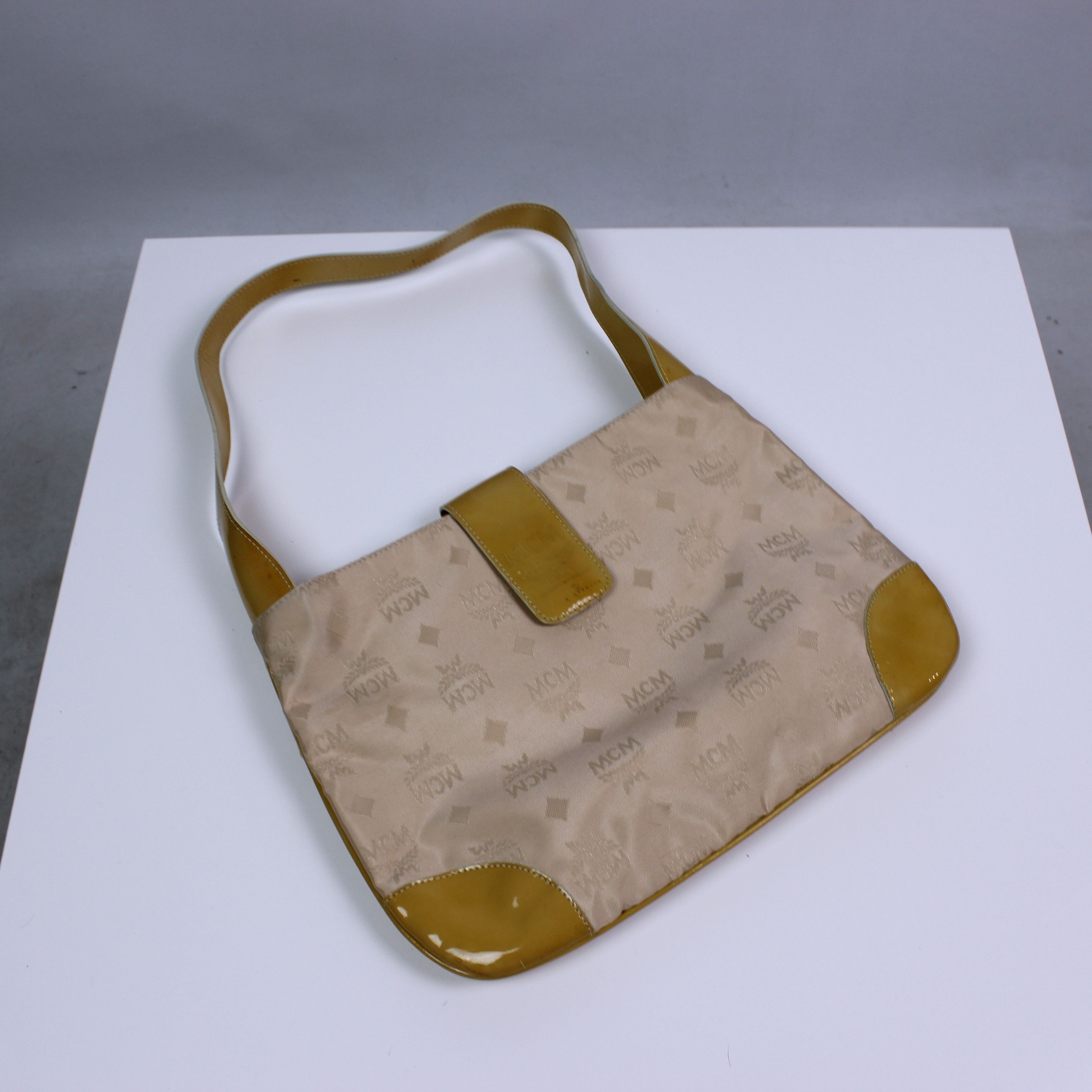 MCM MCM vintage leather handle bags shoulders rarity green Size ONE SIZE - 8 Thumbnail