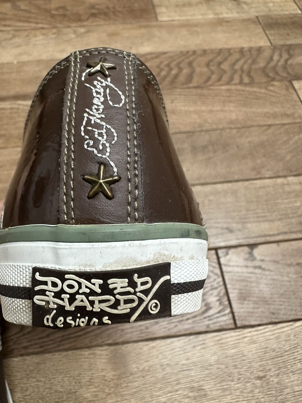 Christian Audigier × Ed Hardy × Vintage 🕸️Vintage Ed Hardy Christian Audigier Sneakers Rare Y2K Skull Size US 11 / EU 44 - 11 Thumbnail
