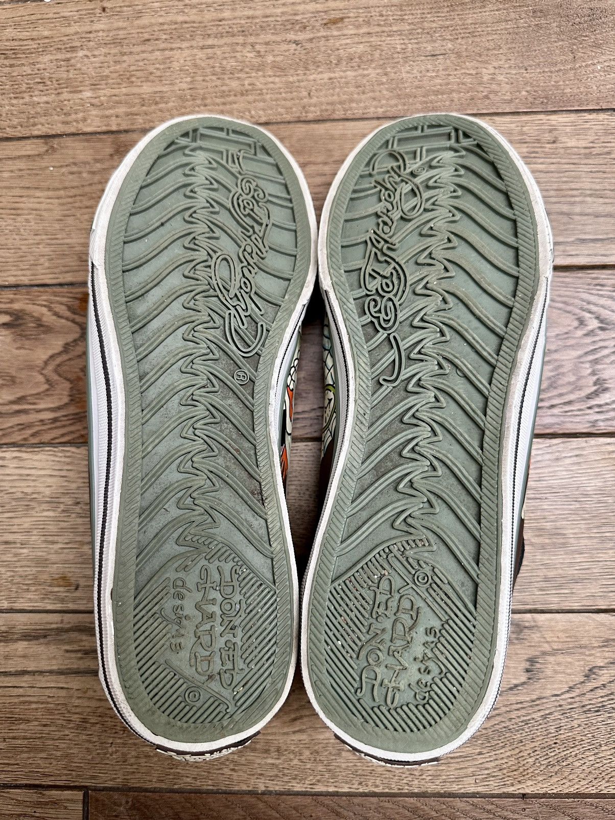 Christian Audigier × Ed Hardy × Vintage 🕸️Vintage Ed Hardy Christian Audigier Sneakers Rare Y2K Skull Size US 11 / EU 44 - 17 Thumbnail