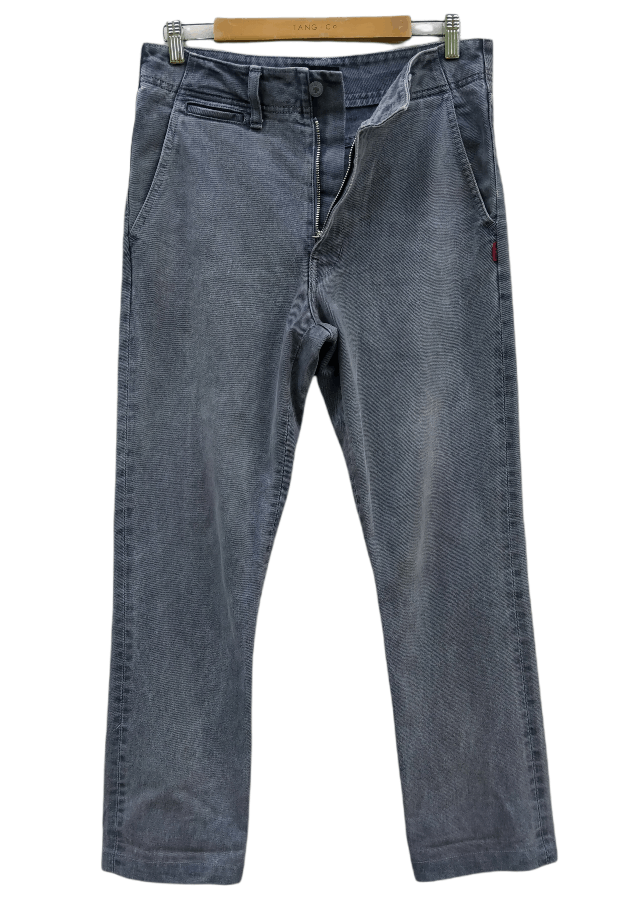 image of Hiroshi Fujiwara x Wtaps Ex31_Collection 13Oz Denim Skinny Jeans in Grey, Men's (Size 33)