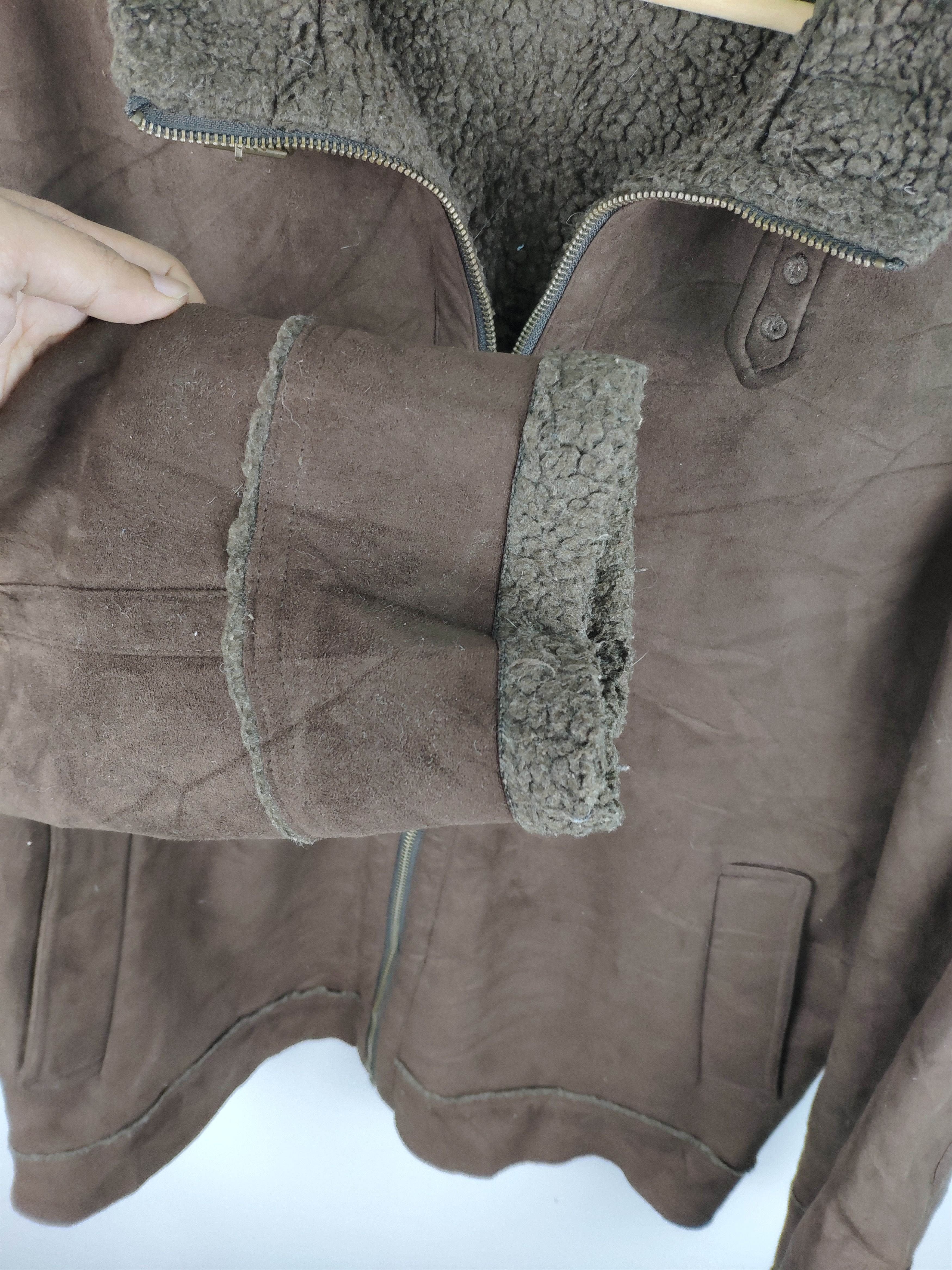 Japanese Brand × Uniqlo × Vintage Uniqlo Jacket Lining Sherpa Jacket Size US M / EU 48-50 / 2 - 5 Thumbnail