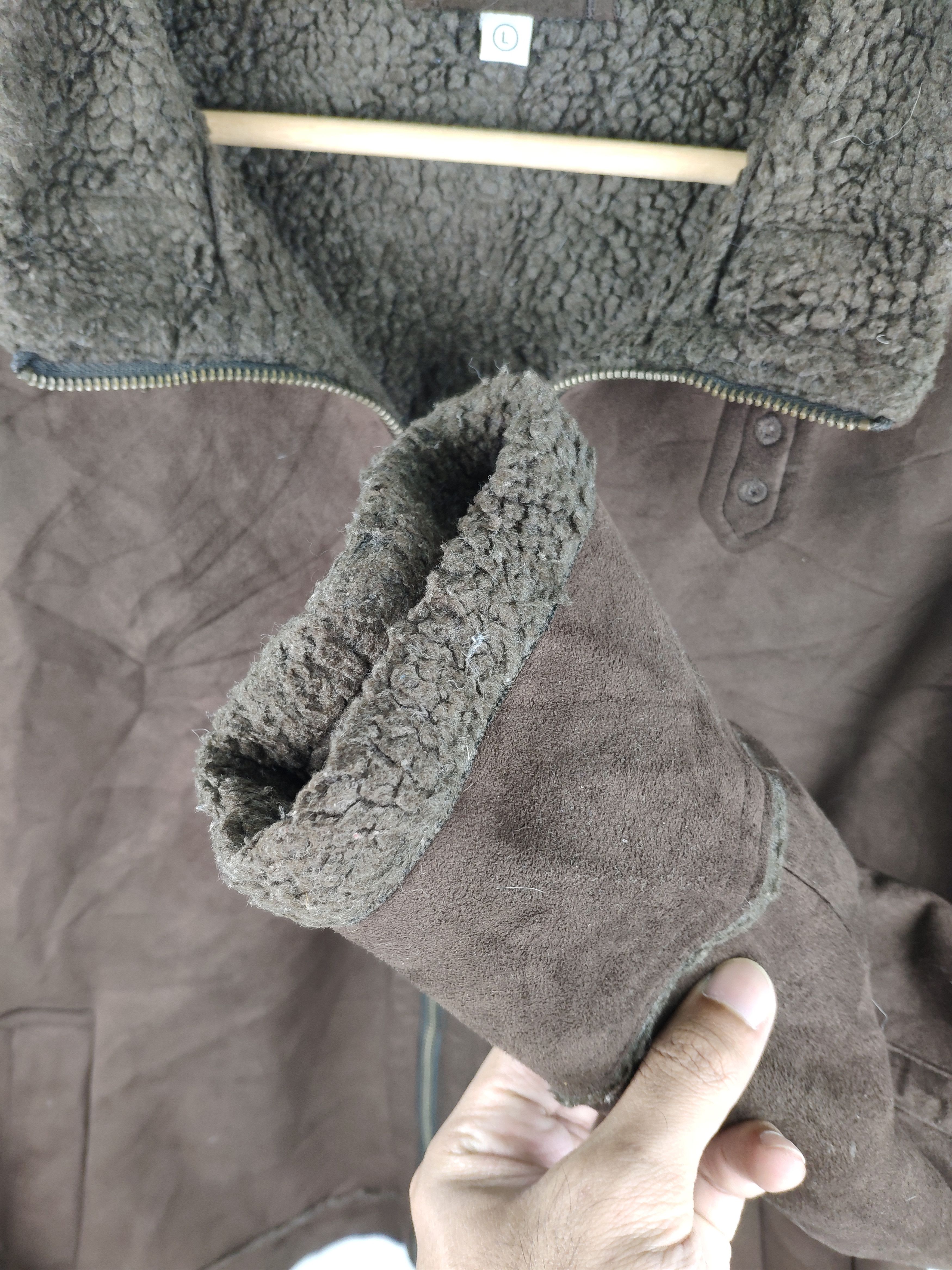 Japanese Brand × Uniqlo × Vintage Uniqlo Jacket Lining Sherpa Jacket Size US M / EU 48-50 / 2 - 6 Thumbnail