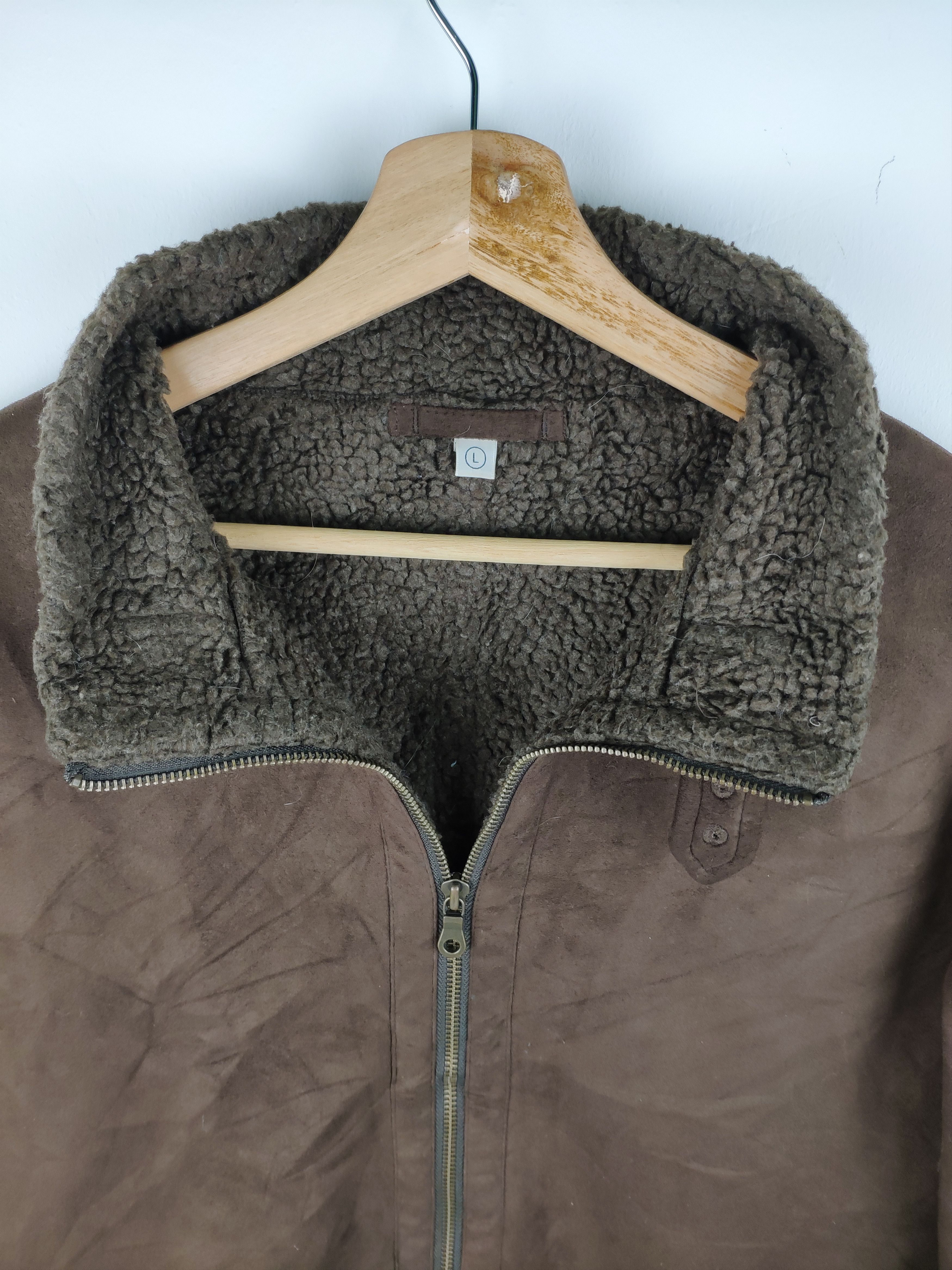 Japanese Brand × Uniqlo × Vintage Uniqlo Jacket Lining Sherpa Jacket Size US M / EU 48-50 / 2 - 2 Thumbnail