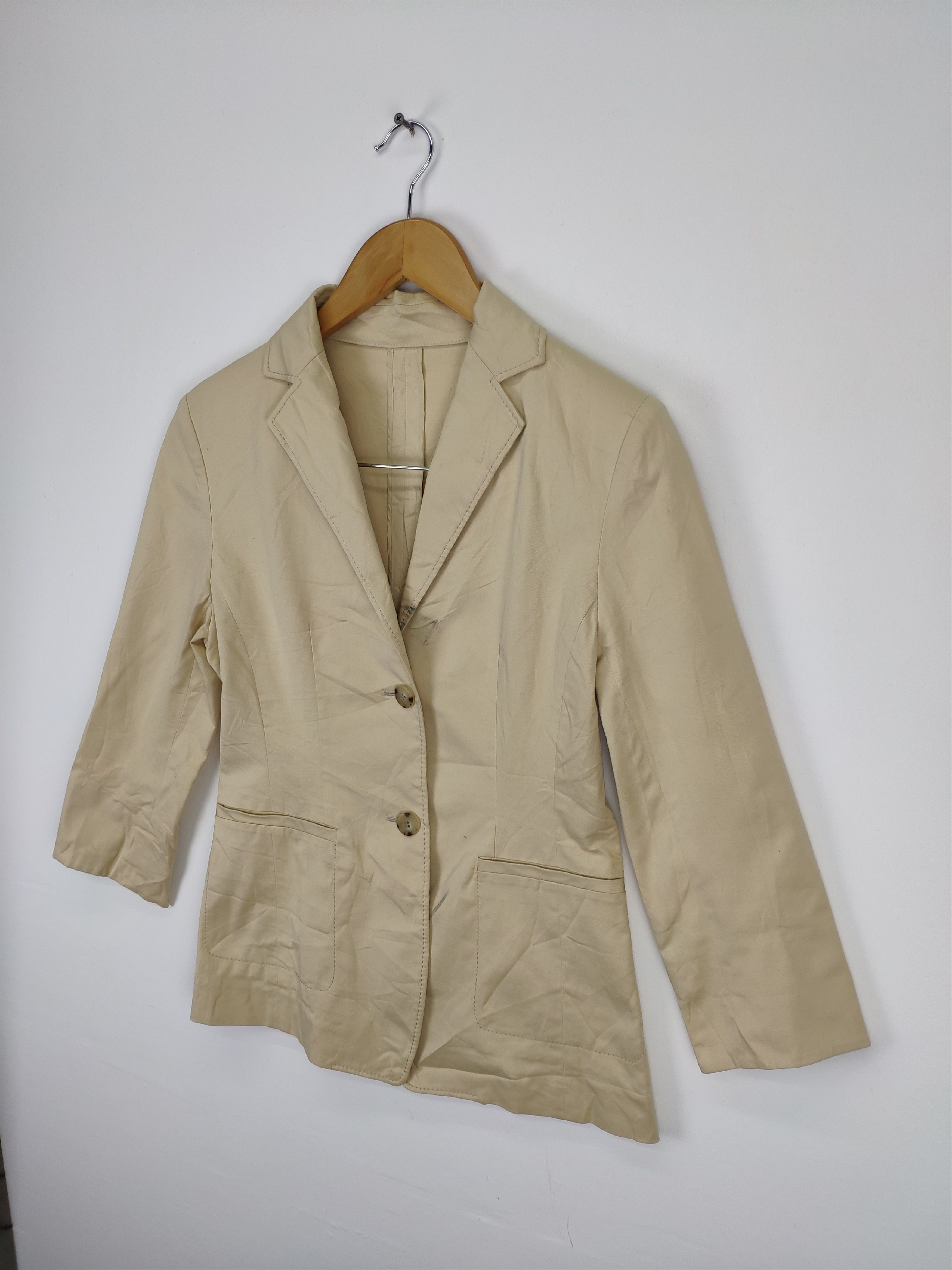 Designer × Trussardi Vintage Trussardi Blazer Issey Miyake Style Size S / US 4 / IT 40 - 2 Thumbnail