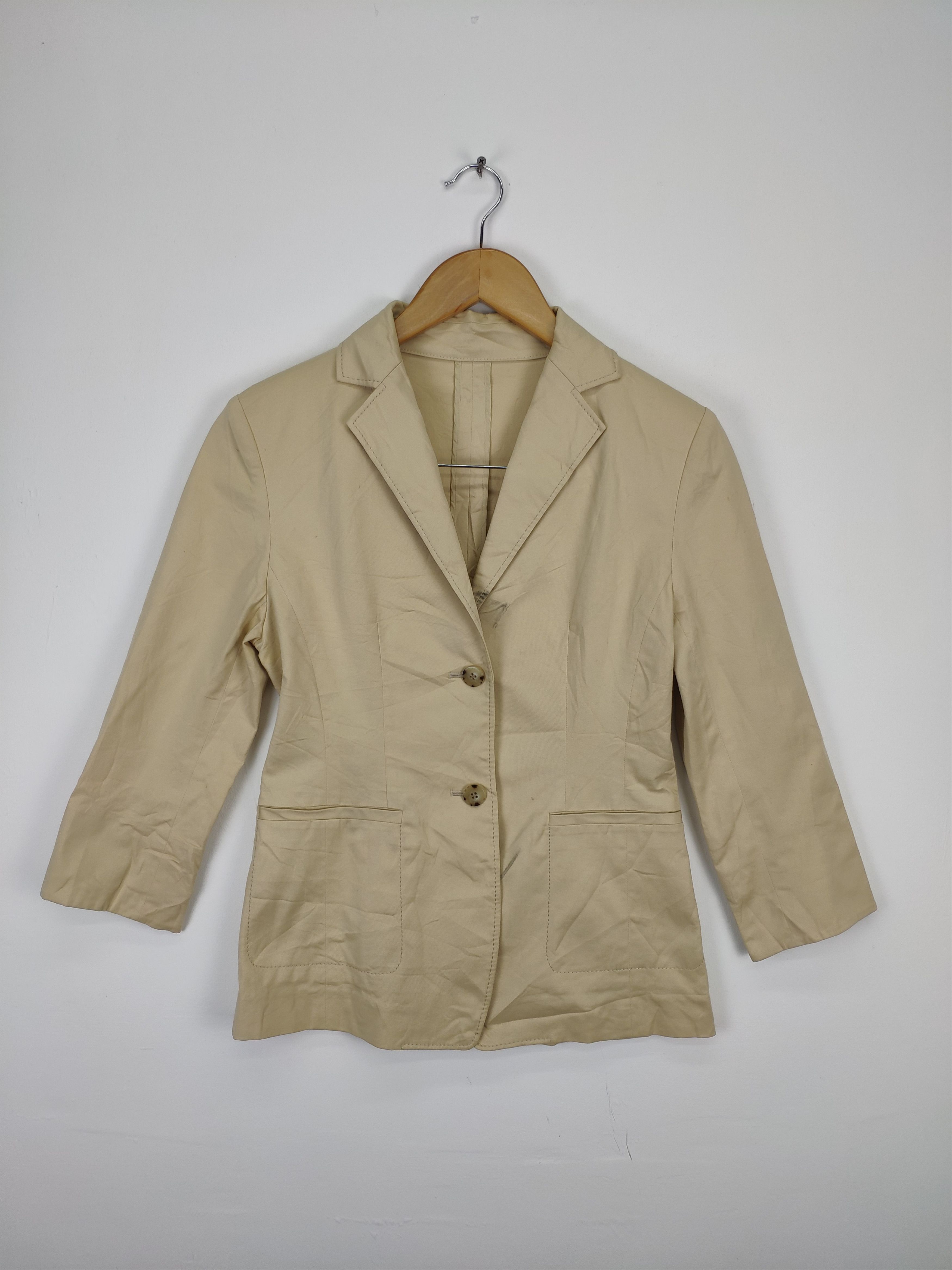 Designer × Trussardi Vintage Trussardi Blazer Issey Miyake Style Size S / US 4 / IT 40 - 1 Thumbnail