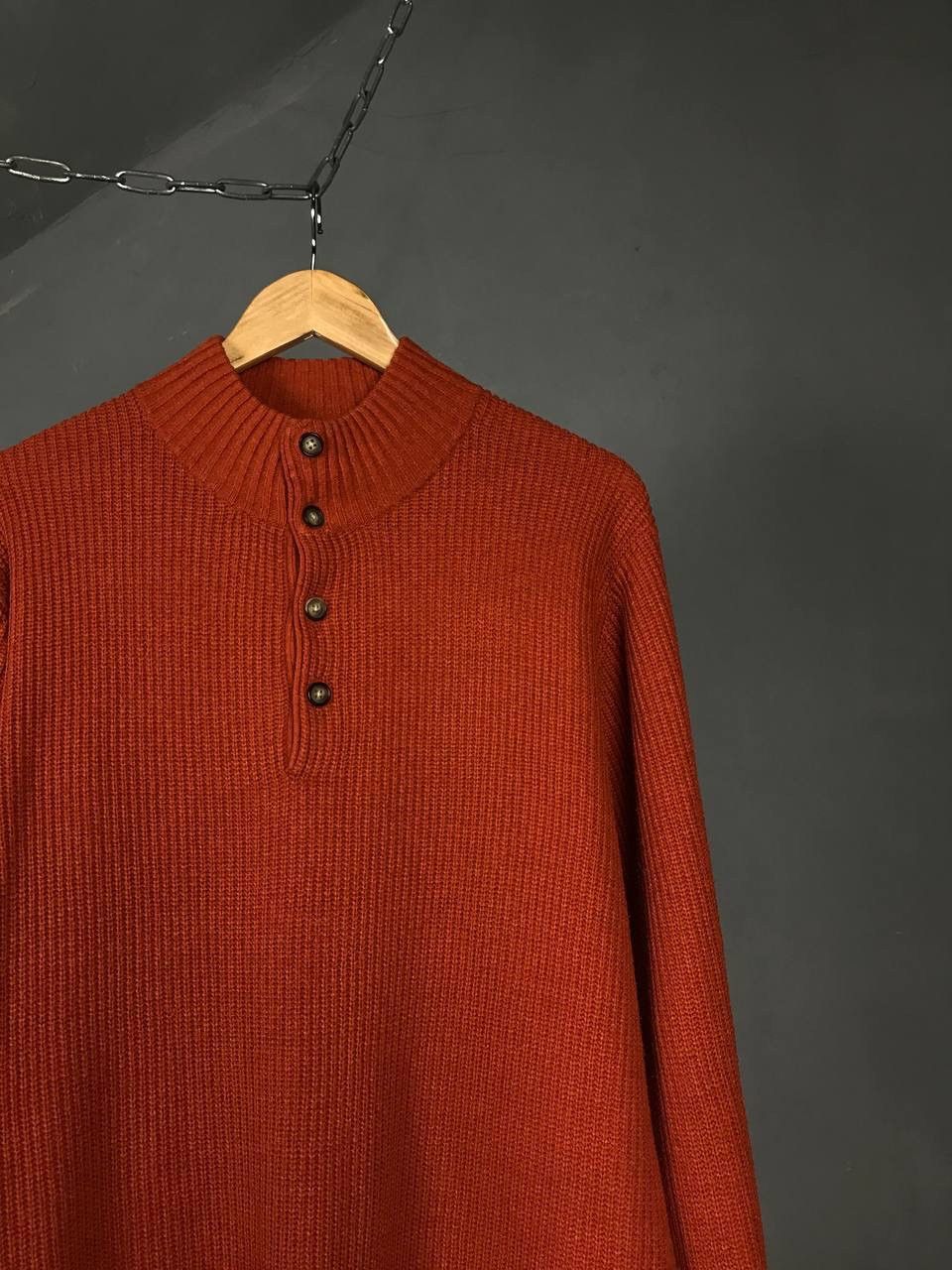 Uniqlo Uniqlo Japanese brand streetwear orange sweater Size US L / EU 52-54 / 3 - 2 Thumbnail