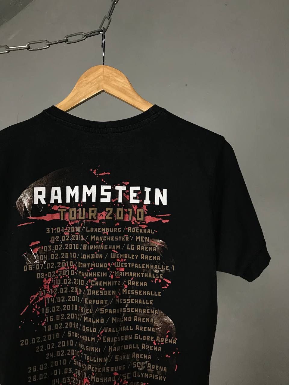 Band Tees Rammstein 2010 vintage rock band tour tee Size US S / EU 44-46 / 1 - 7 Thumbnail