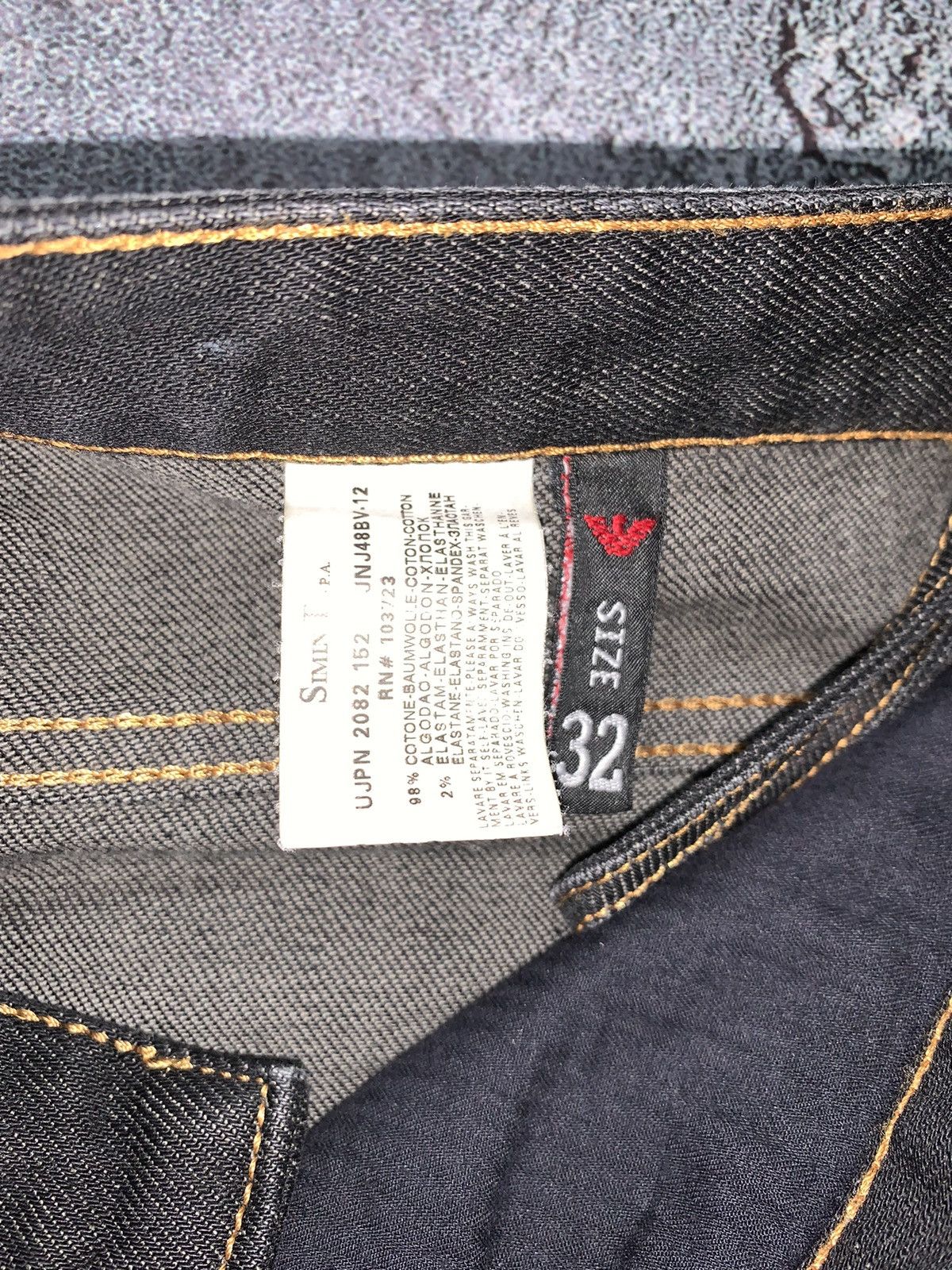 Armani Exchange × Emporio Armani × Giorgio Armani Emporio Armani 32 denim dark trousers pants jeans chinos Size US 32 / EU 48 - 19 Thumbnail