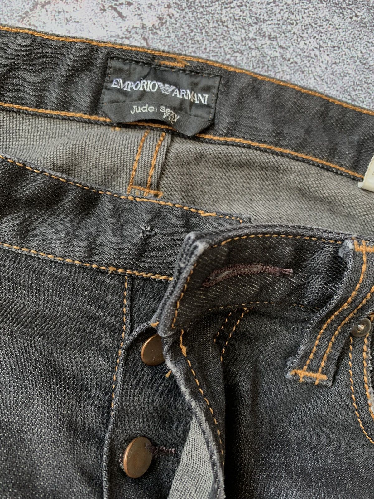 Armani Exchange × Emporio Armani × Giorgio Armani Emporio Armani 32 denim dark trousers pants jeans chinos Size US 32 / EU 48 - 5 Thumbnail