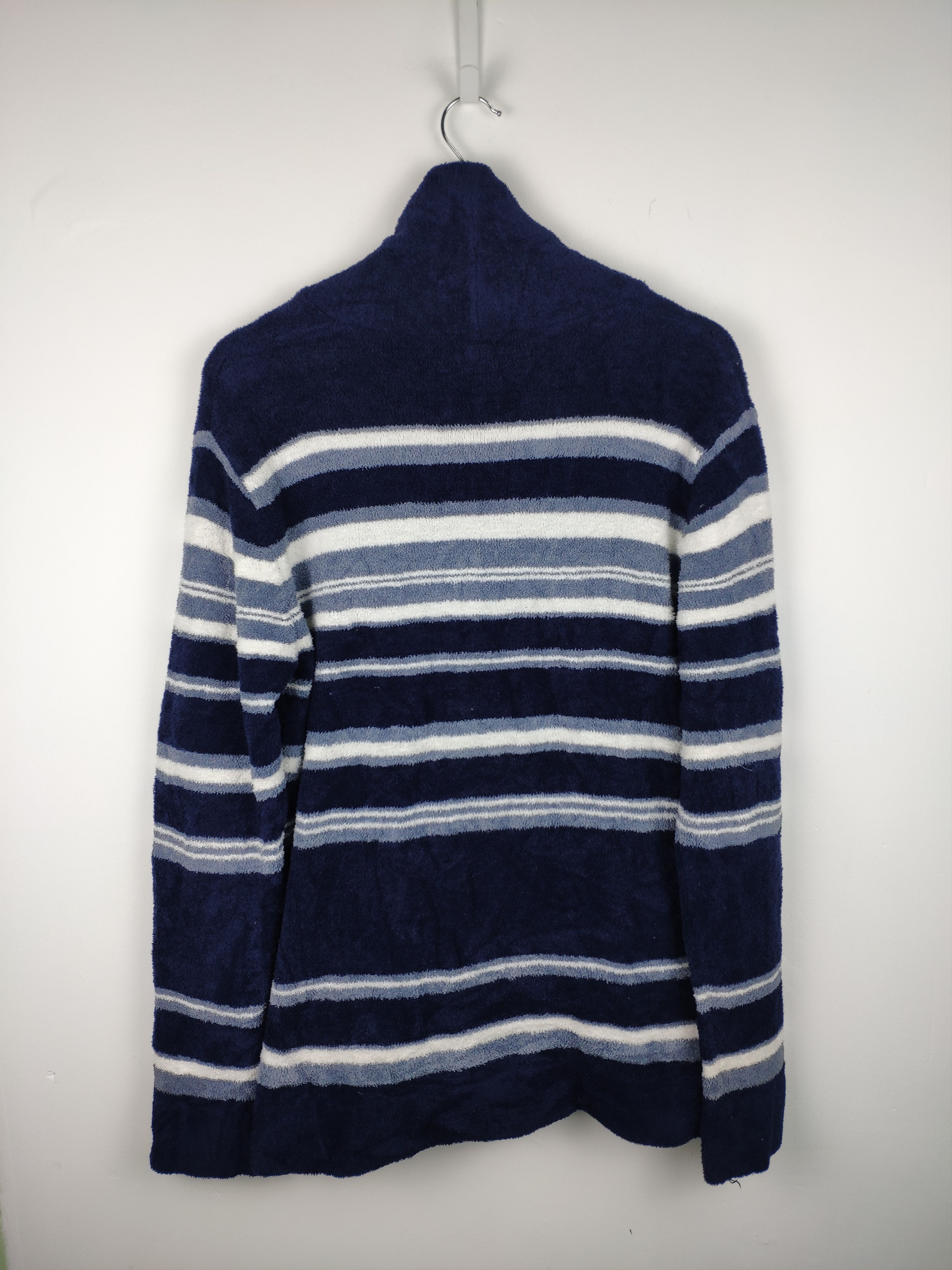 Japanese Brand × Takeo Kikuchi 🇯🇵 Vintage 90s Takeo Kikuchi Cardigan Striped Cardigan Size US M / EU 48-50 / 2 - 10 Thumbnail
